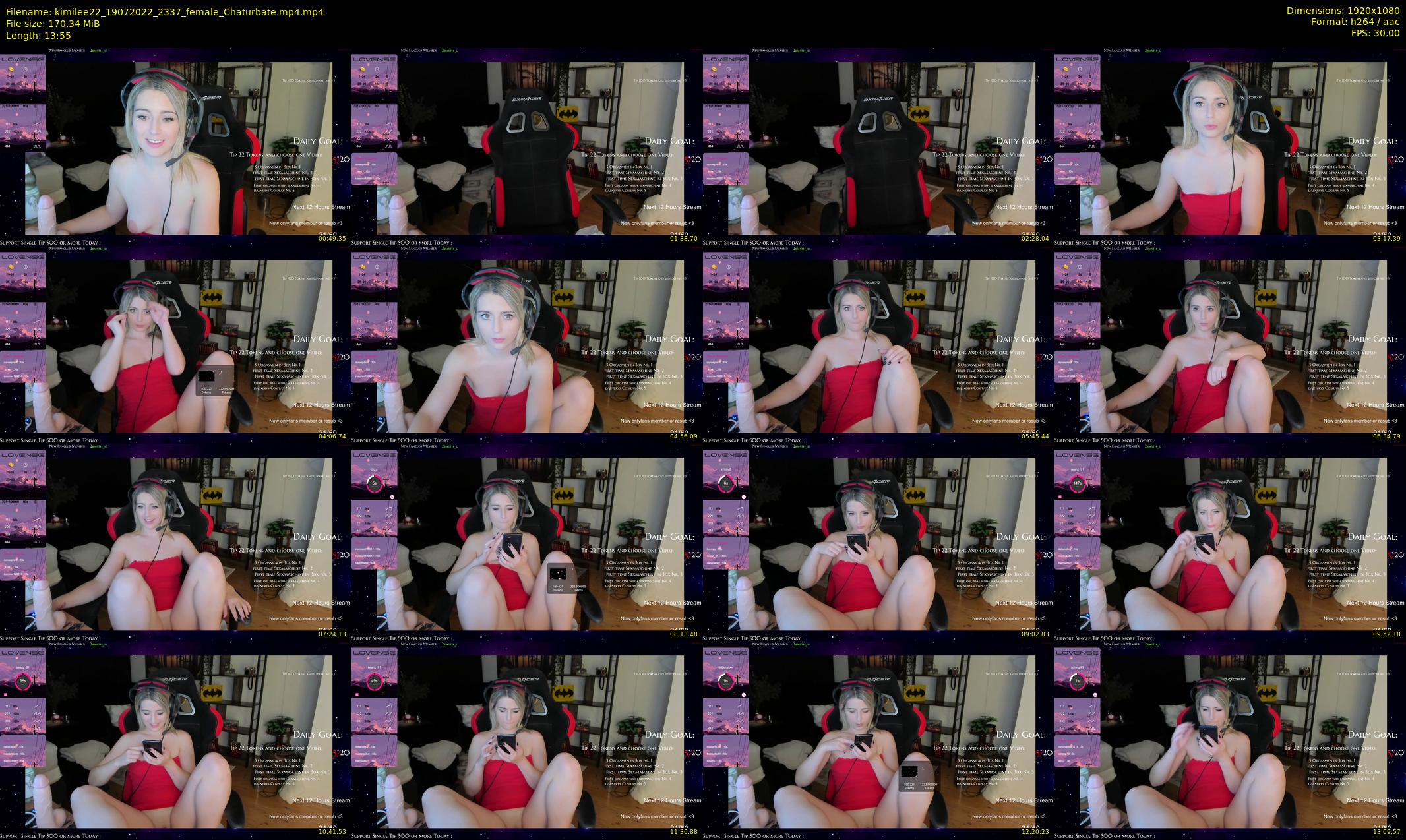 kimilee22 — 14 minute Chaturbate female cam show recording, 1080p, Jul 19, 2022