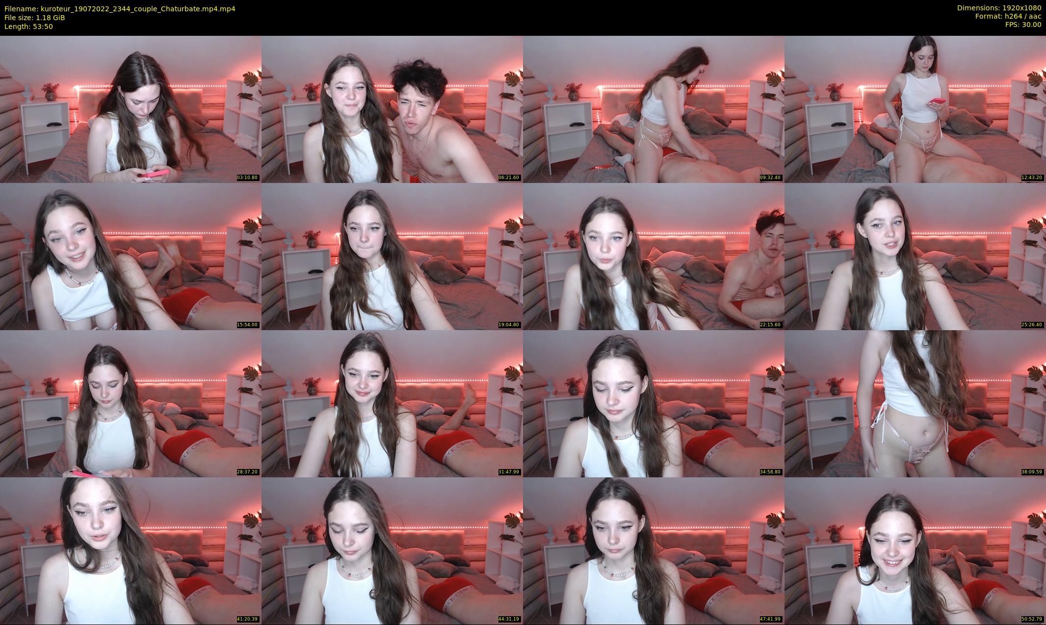 kuroteur — 54 minute Chaturbate couple cam show recording, 1080p, Jul 19, 2022