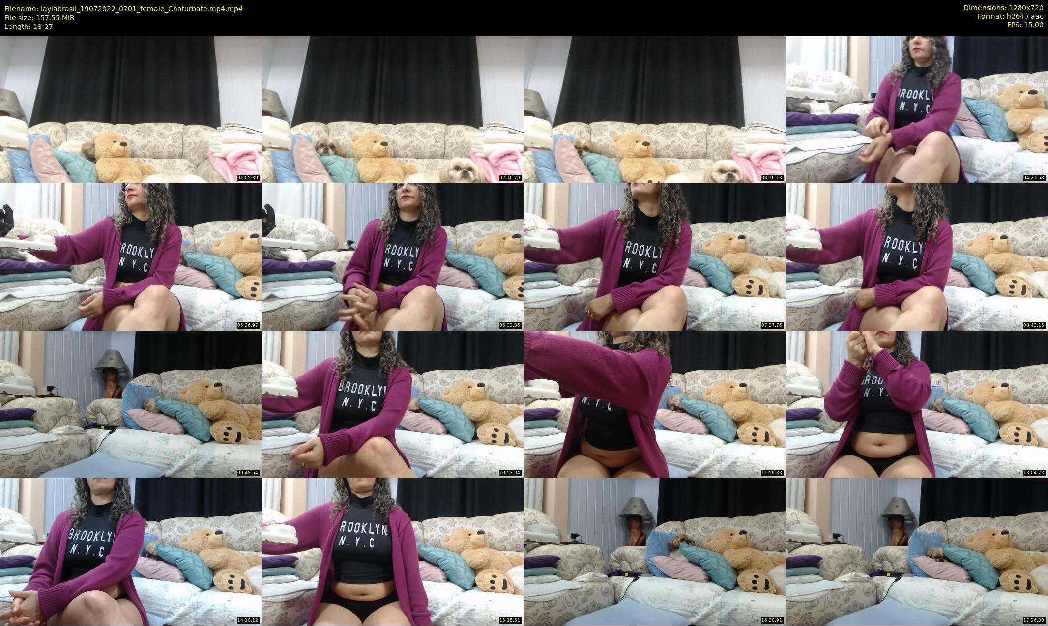 laylabrasil — 19 minute Chaturbate female cam show recording, 720p, Jul 19, 2022
