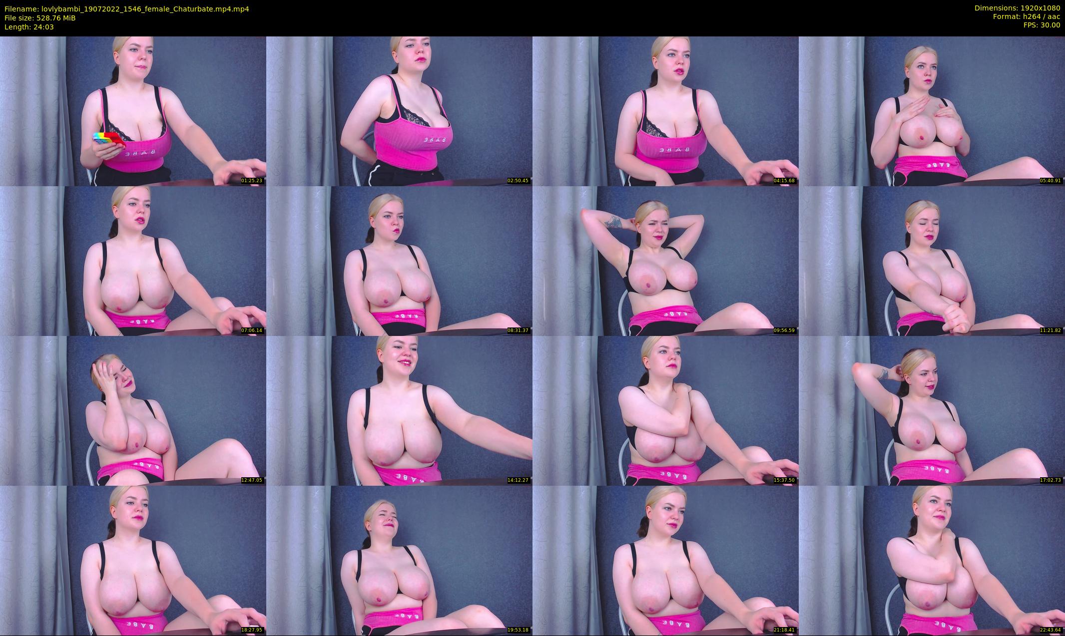 lovlybambi — 25 minute Chaturbate female cam show recording, 1080p, Jul 19, 2022