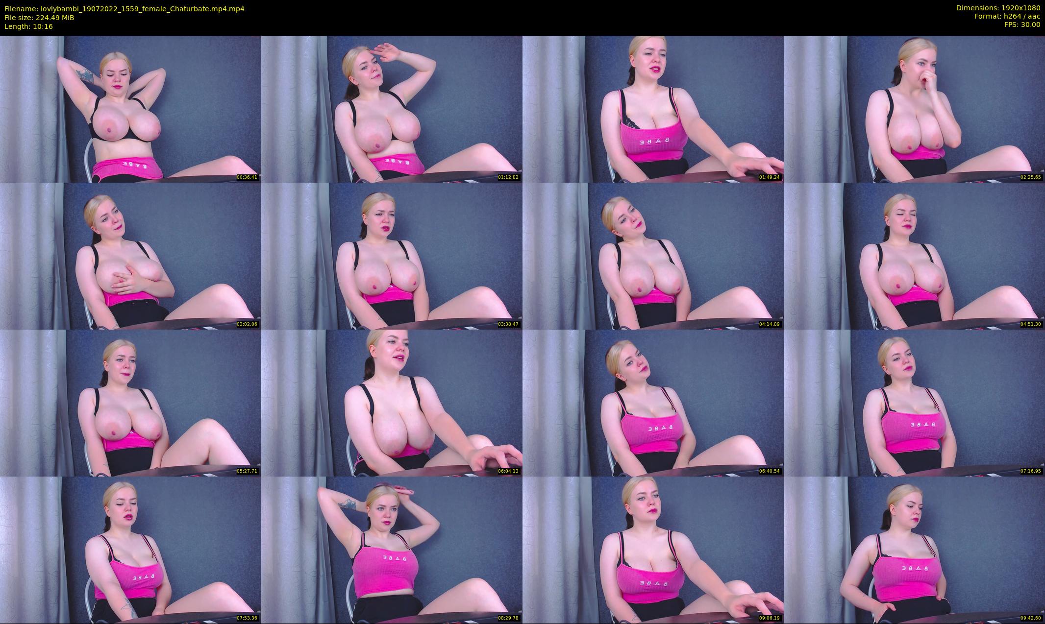 lovlybambi — 11 minute Chaturbate female cam show recording, 1080p, Jul 19, 2022