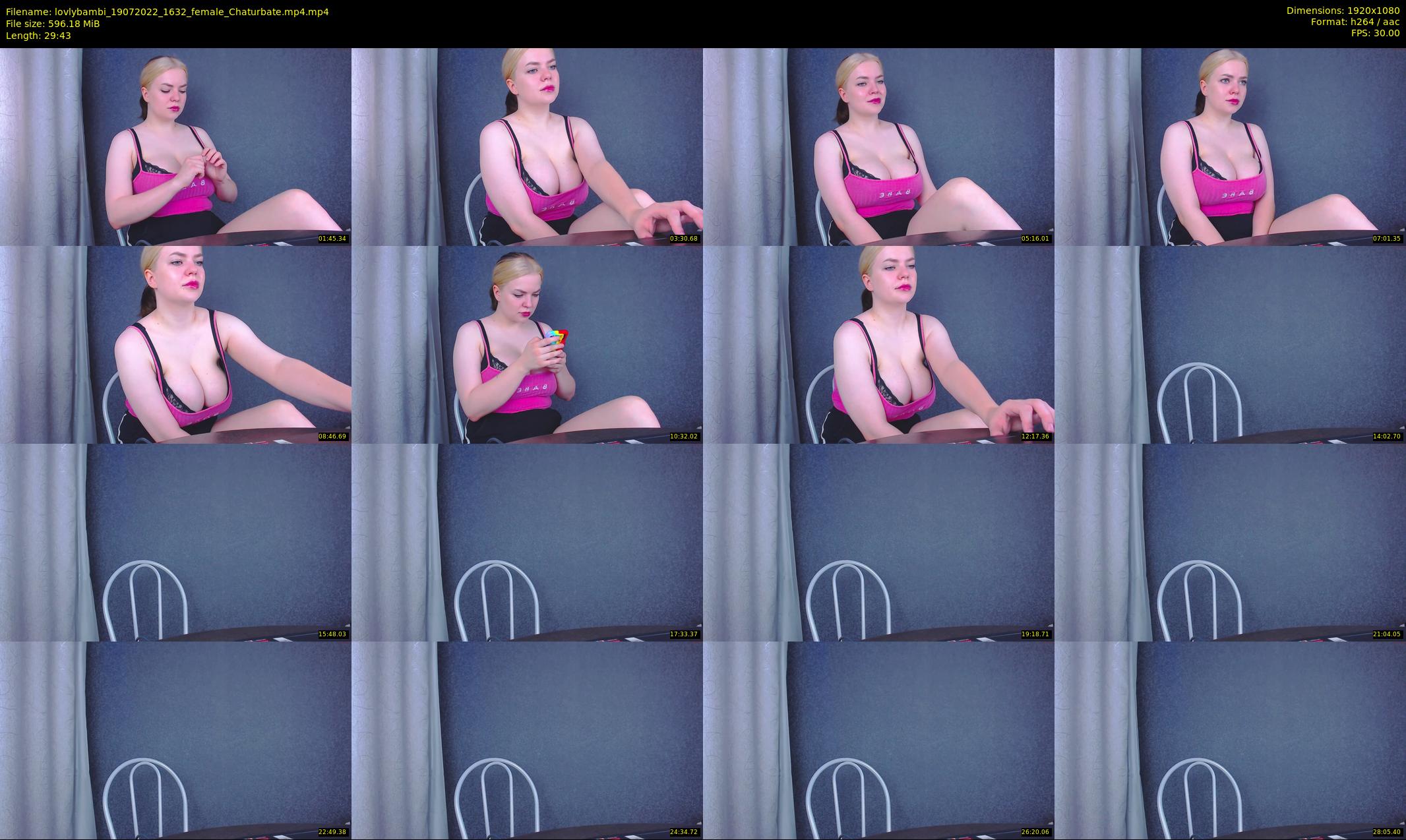 lovlybambi — 30 minute Chaturbate female cam show recording, 1080p, Jul 19, 2022