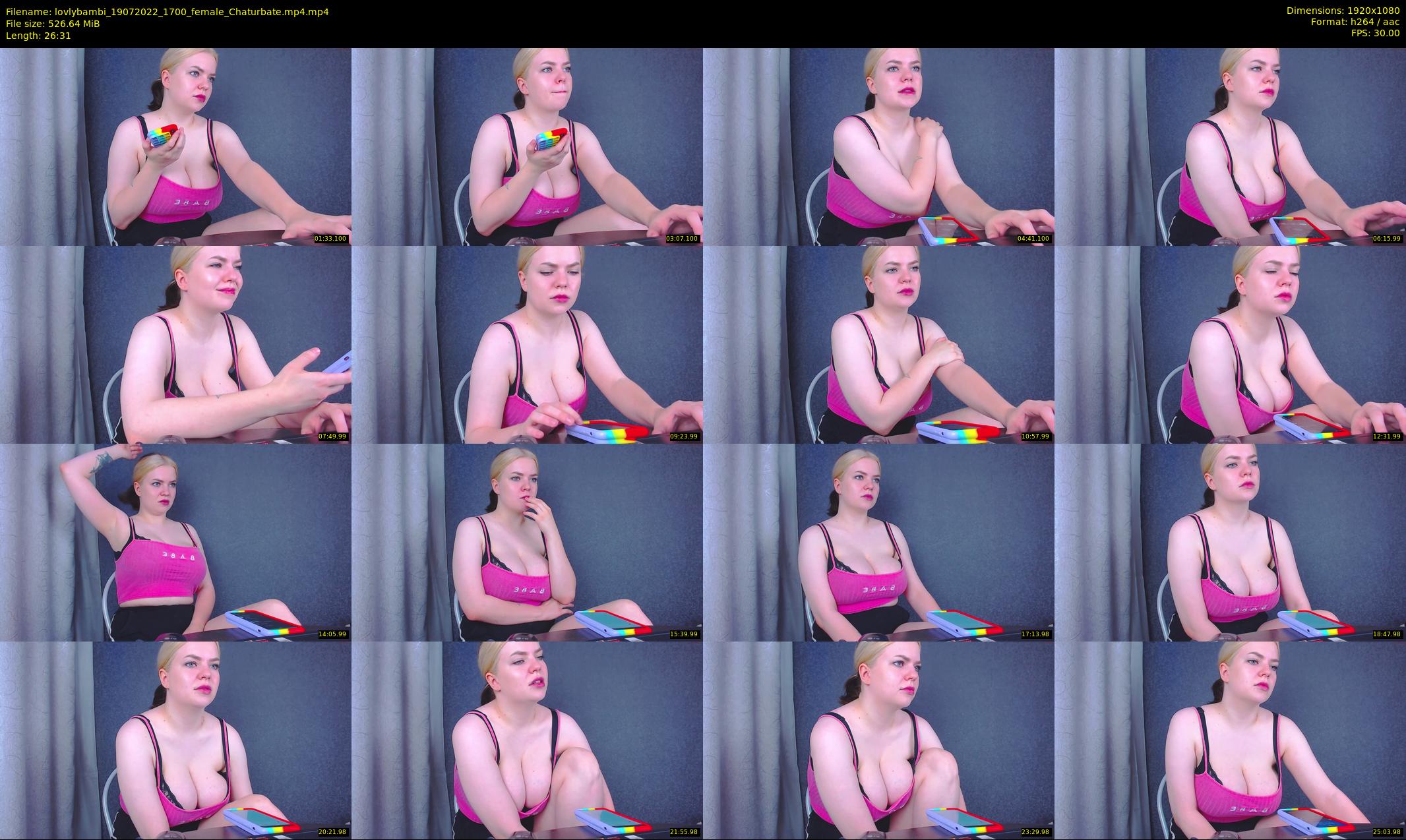 lovlybambi — 27 minute Chaturbate female cam show recording, 1080p, Jul 19, 2022