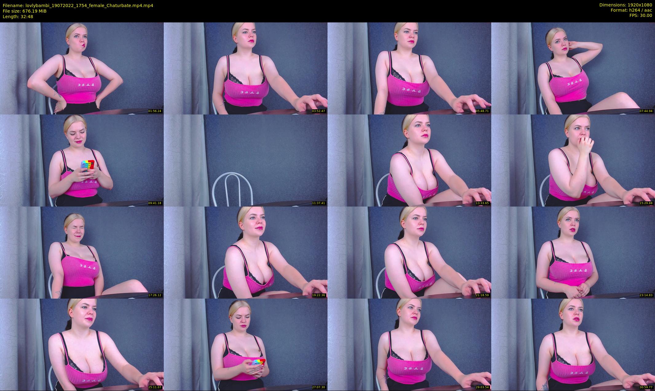 lovlybambi — 33 minute Chaturbate female cam show recording, 1080p, Jul 19, 2022