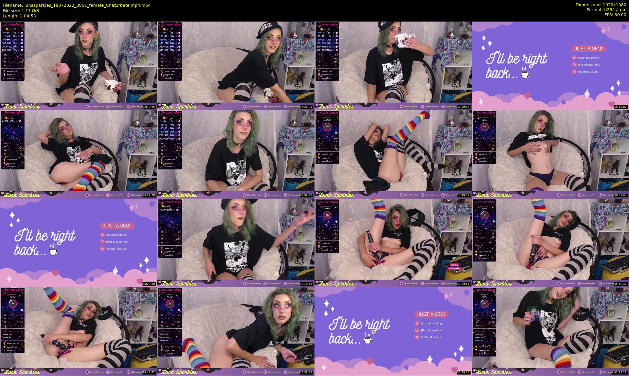 lunasparkles — 65 minute Chaturbate female cam show recording, 1080p, Jul 19, 2022