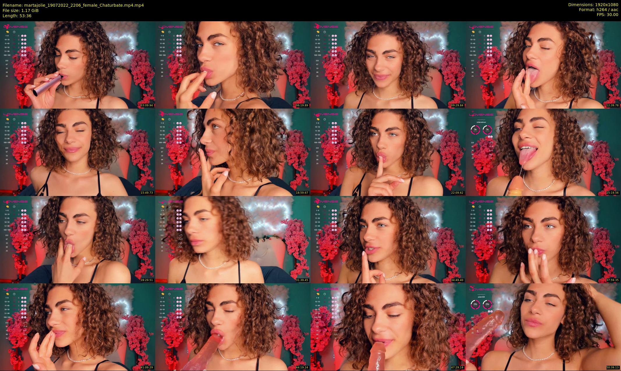 martajolie — 54 minute Chaturbate female cam show recording, 1080p, Jul 19, 2022
