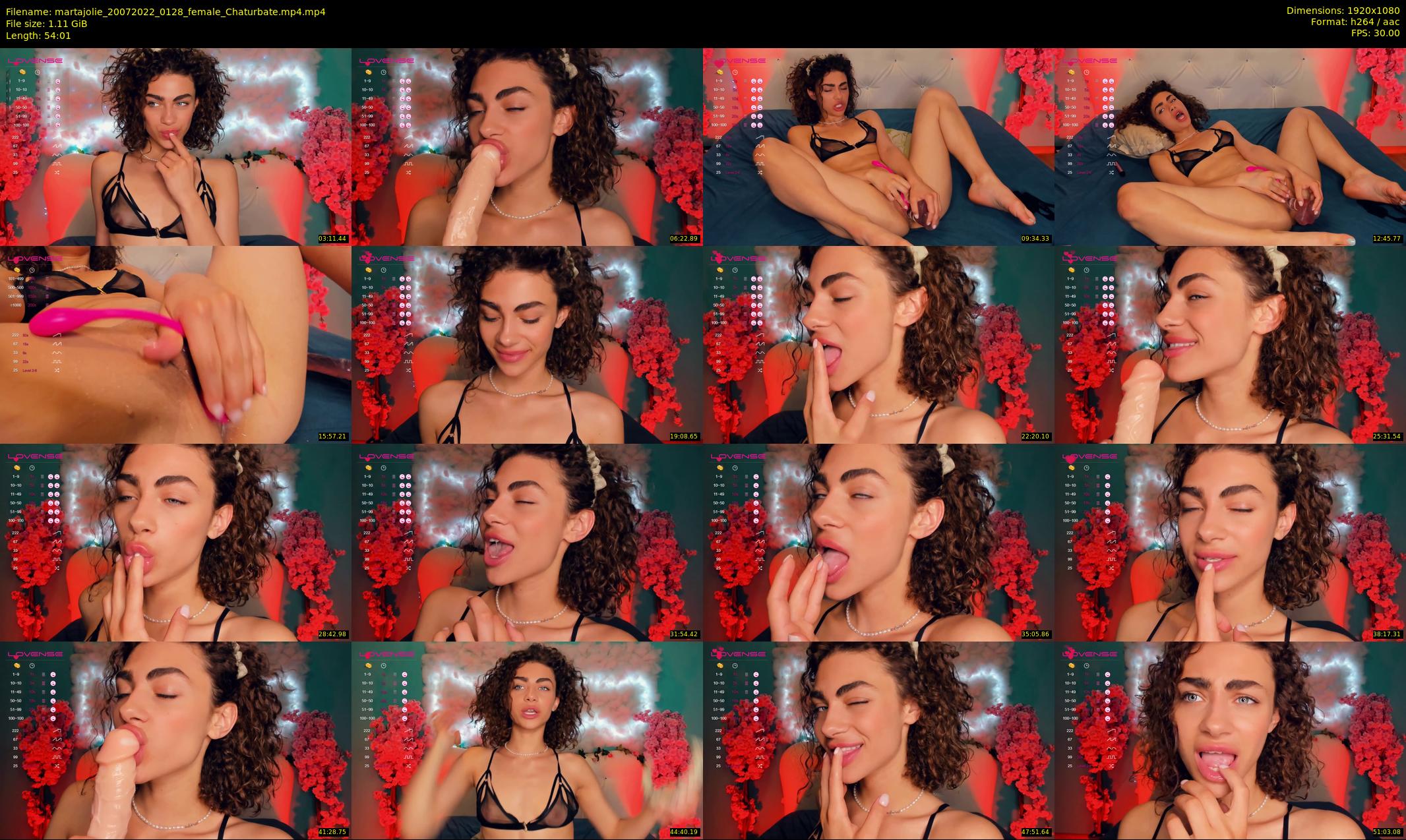 martajolie — 55 minute Chaturbate female cam show recording, 1080p, Jul 20, 2022