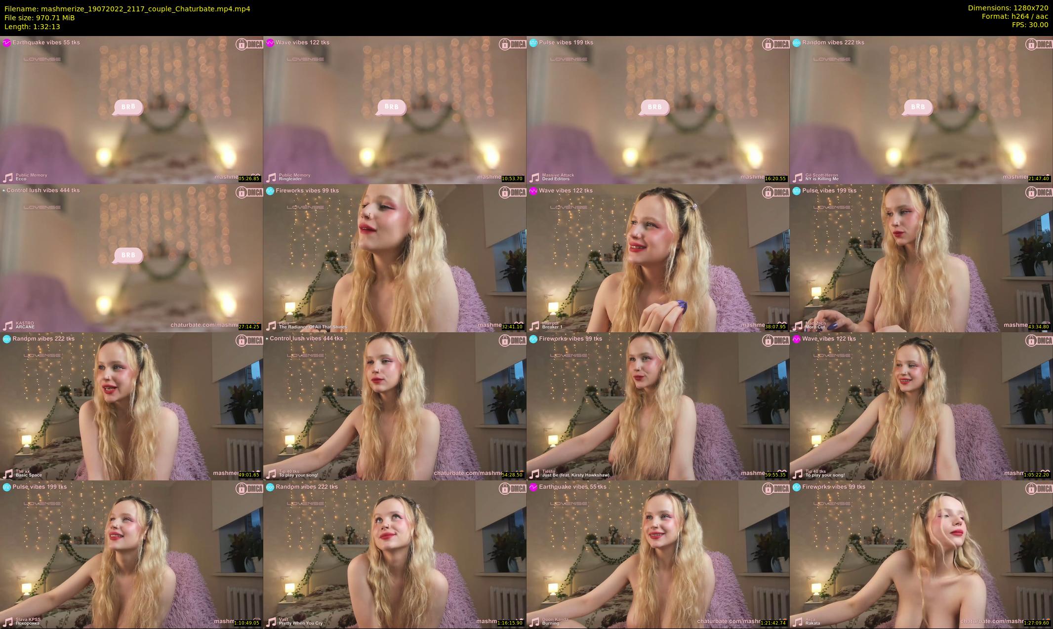mashmerize — 93 minute Chaturbate female cam show recording, 720p, Jul 19, 2022