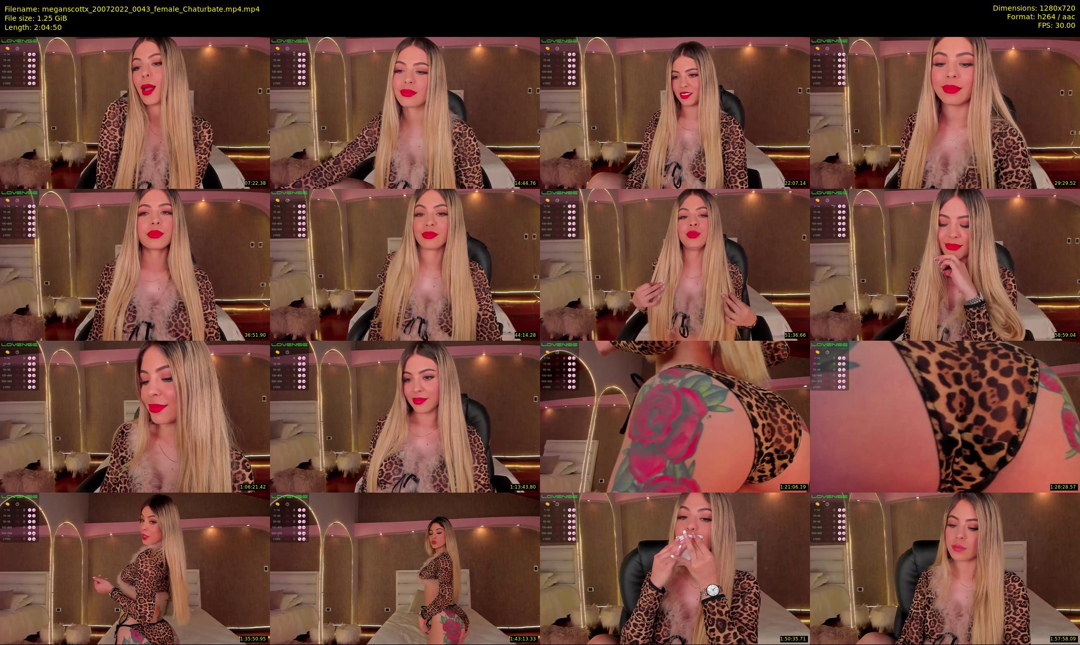 meganscottx — 125 minute Chaturbate female cam show recording, 720p, Jul 20, 2022