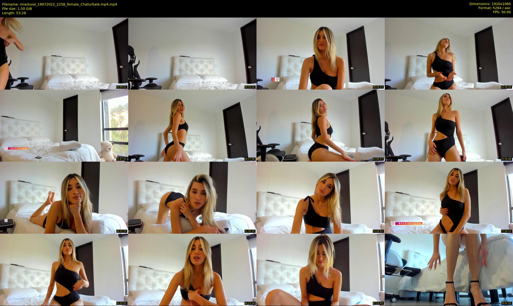 miaduval — 54 minute Chaturbate female cam show recording, 1080p, Jul 19, 2022