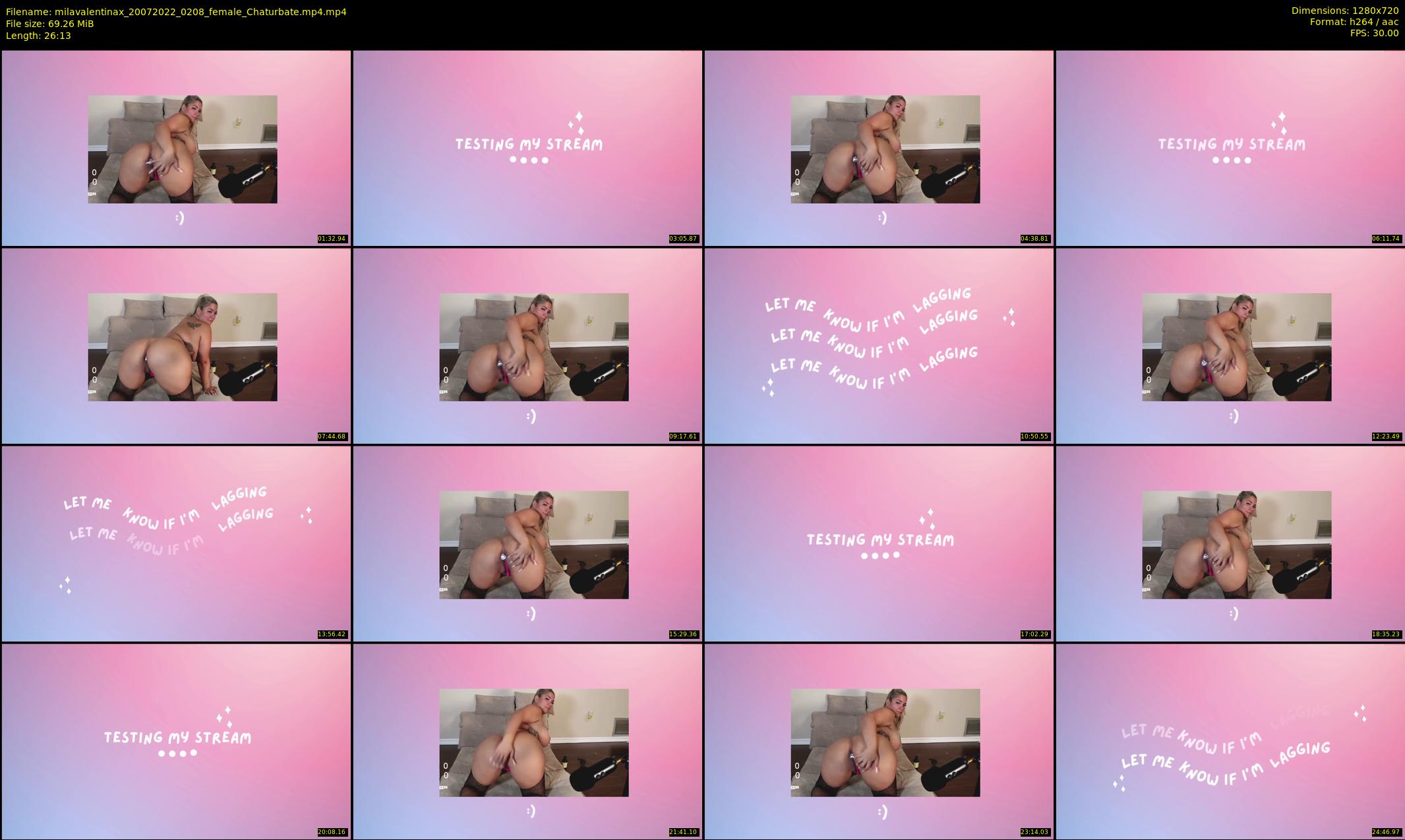 milavalentinax — 27 minute Chaturbate female cam show recording, 720p, Jul 20, 2022