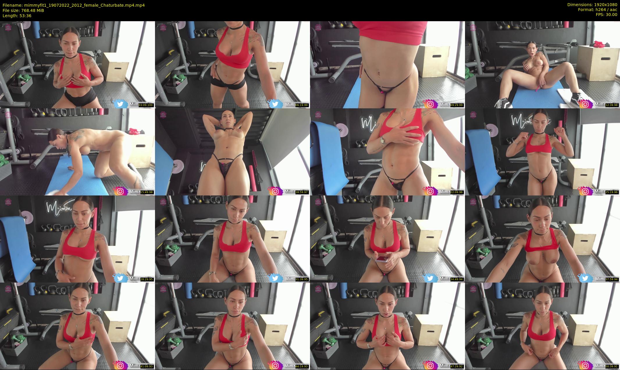 mimmyfit1 — 54 minute Chaturbate female cam show recording, 1080p, Jul 19, 2022
