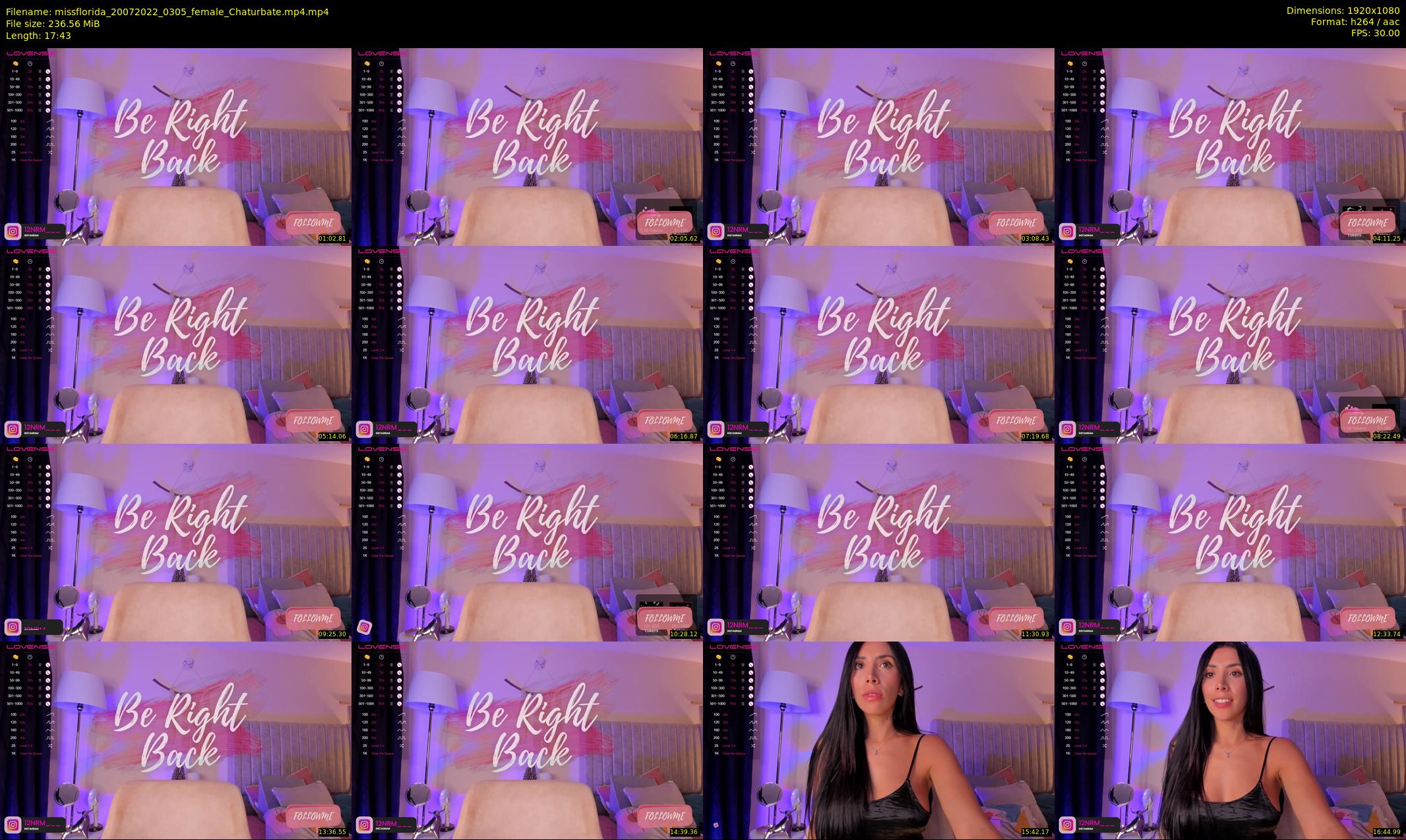 missflorida — 18 minute Chaturbate female cam show recording, 1080p, Jul 20, 2022