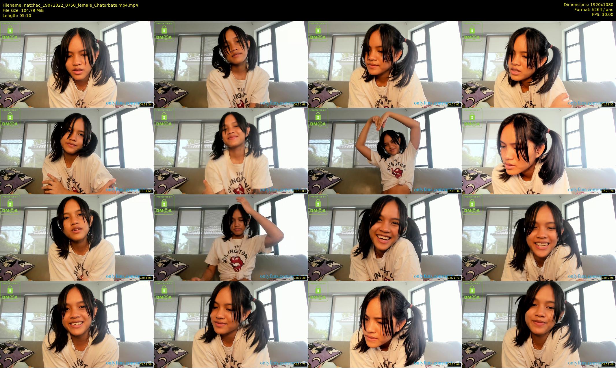 natchac — 6 minute Chaturbate female cam show recording, 1080p, Jul 19, 2022