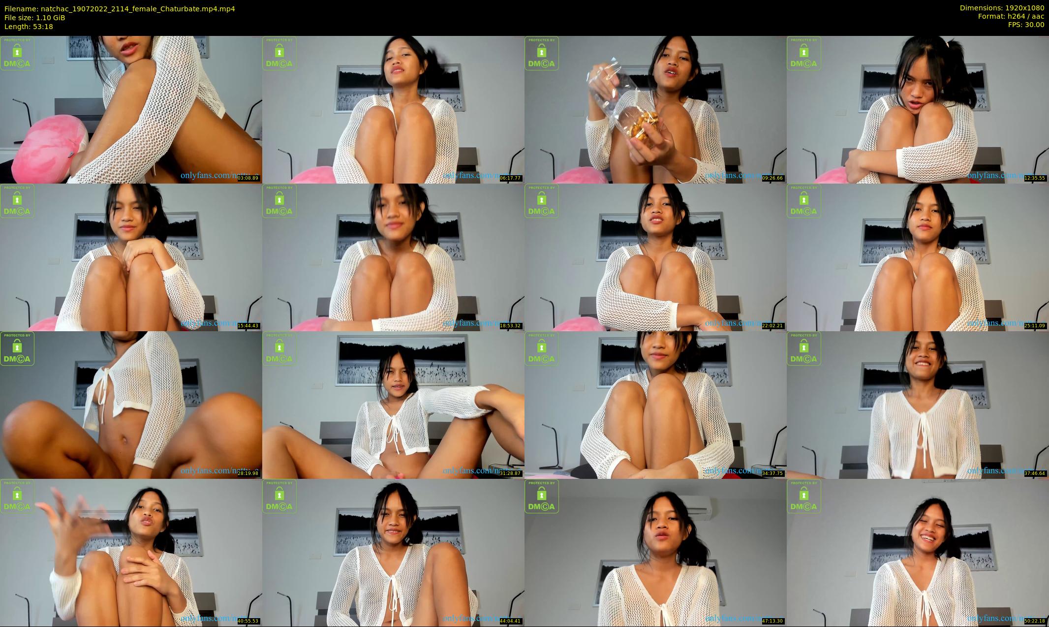 natchac — 54 minute Chaturbate female cam show recording, 1080p, Jul 19, 2022