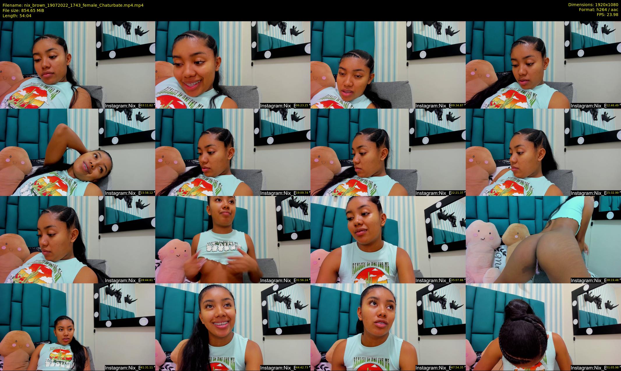 nix_brown — 55 minute Chaturbate female cam show recording, 1080p, Jul 19, 2022
