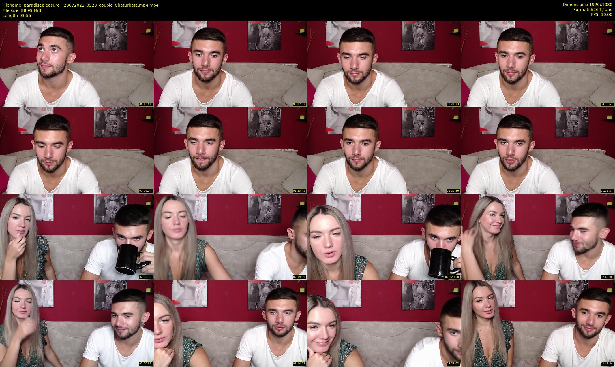 paradisepleasure_ — 4 minute Chaturbate couple cam show recording, 1080p, Jul 20, 2022
