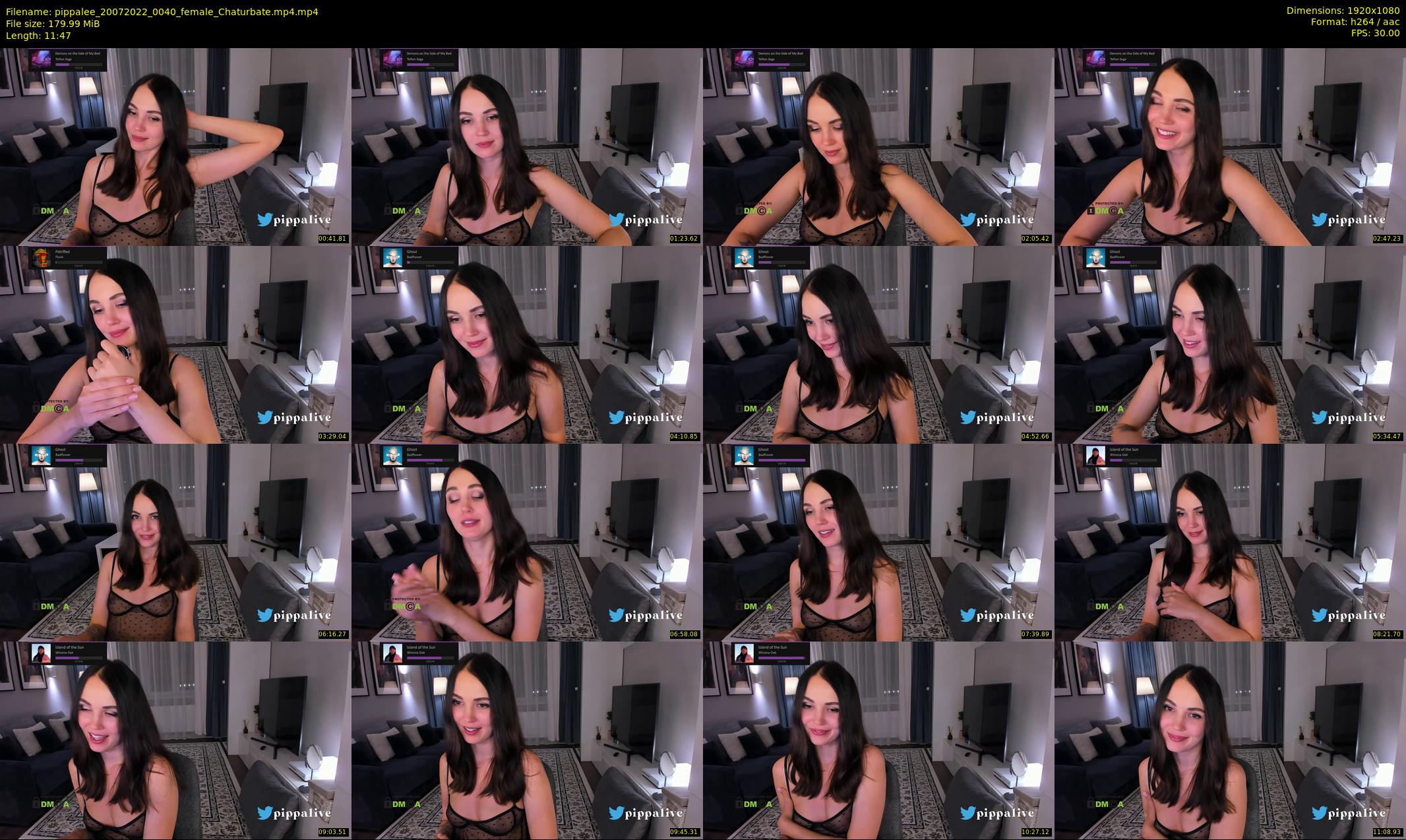 pippalee — 12 minute Chaturbate female cam show recording, 1080p, Jul 20, 2022