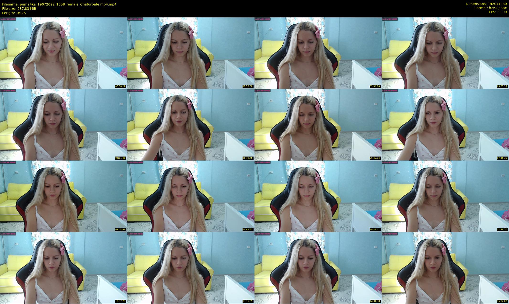 puma4ka — 17 minute Chaturbate female cam show recording, 1080p, Jul 19, 2022