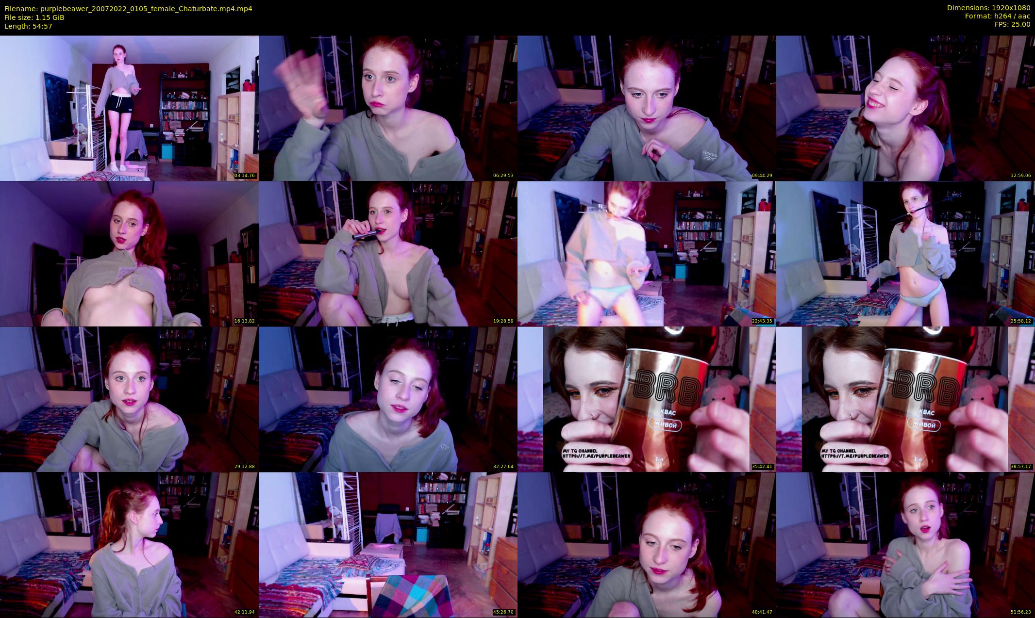 purplebeawer — 55 minute Chaturbate female cam show recording, 1080p, Jul 20, 2022