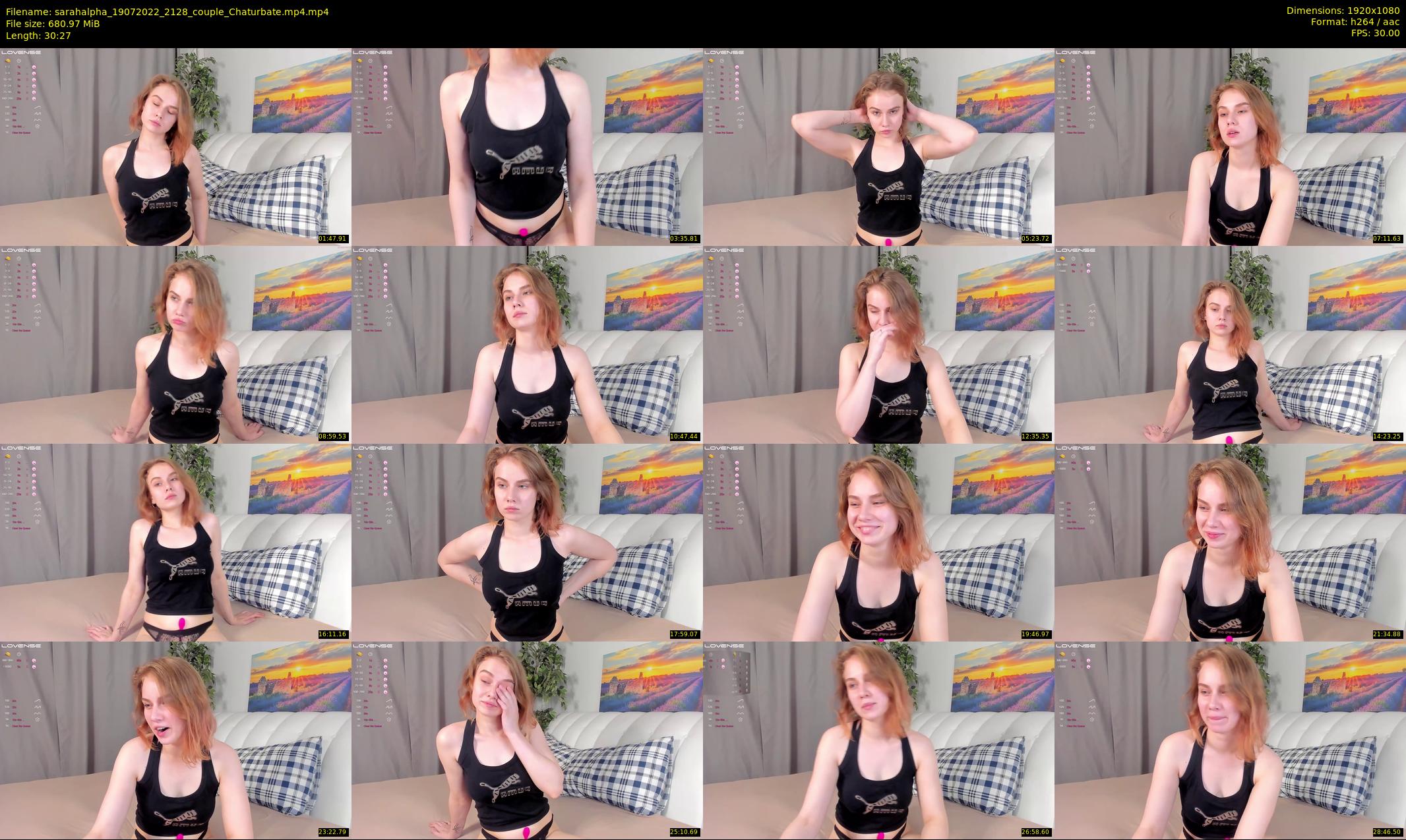 sarahalpha — 31 minute Chaturbate couple cam show recording, 1080p, Jul 19, 2022