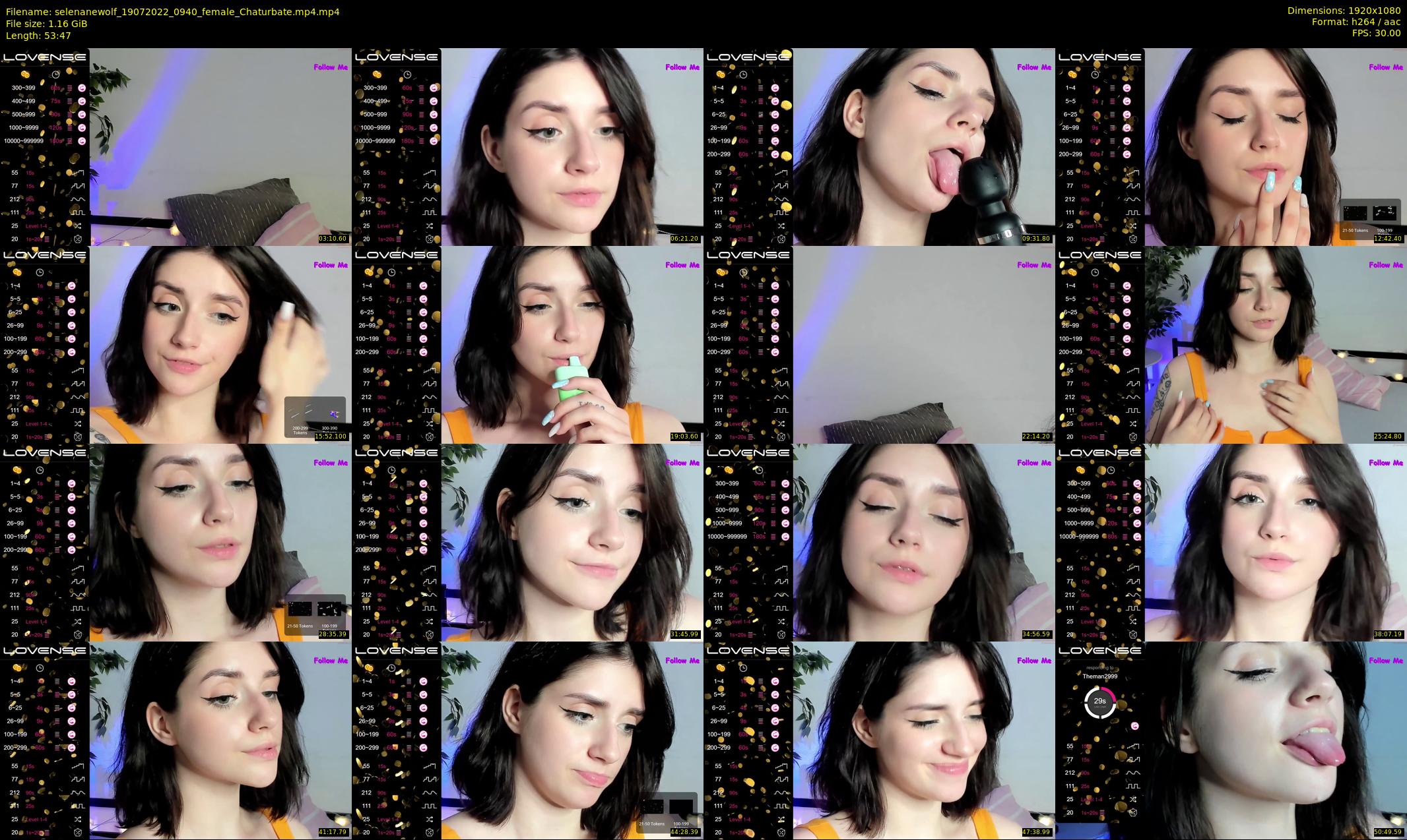 selenanewolf — 54 minute Chaturbate couple cam show recording, 1080p, Jul 19, 2022