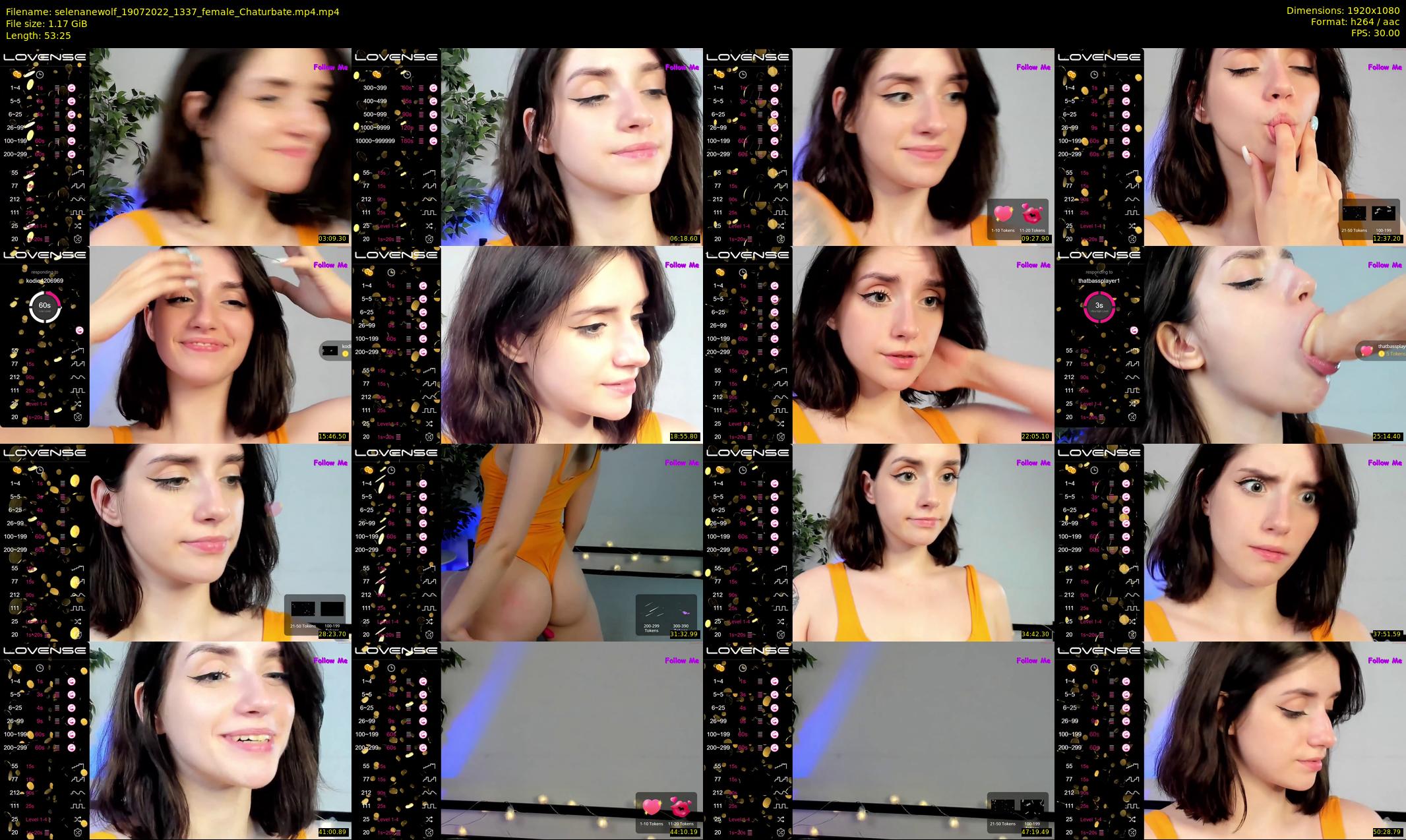 selenanewolf — 54 minute Chaturbate couple cam show recording, 1080p, Jul 19, 2022
