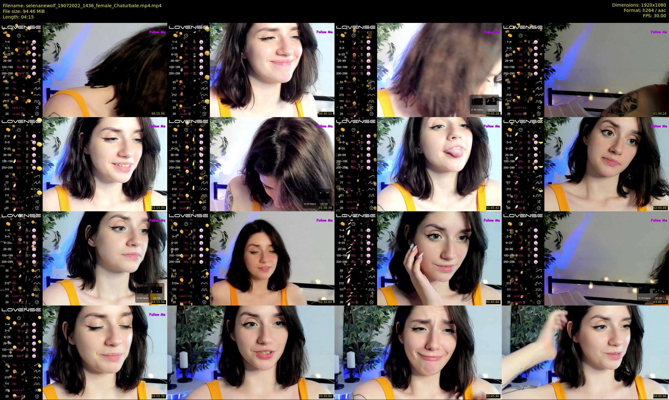 selenanewolf — 5 minute Chaturbate couple cam show recording, 1080p, Jul 19, 2022