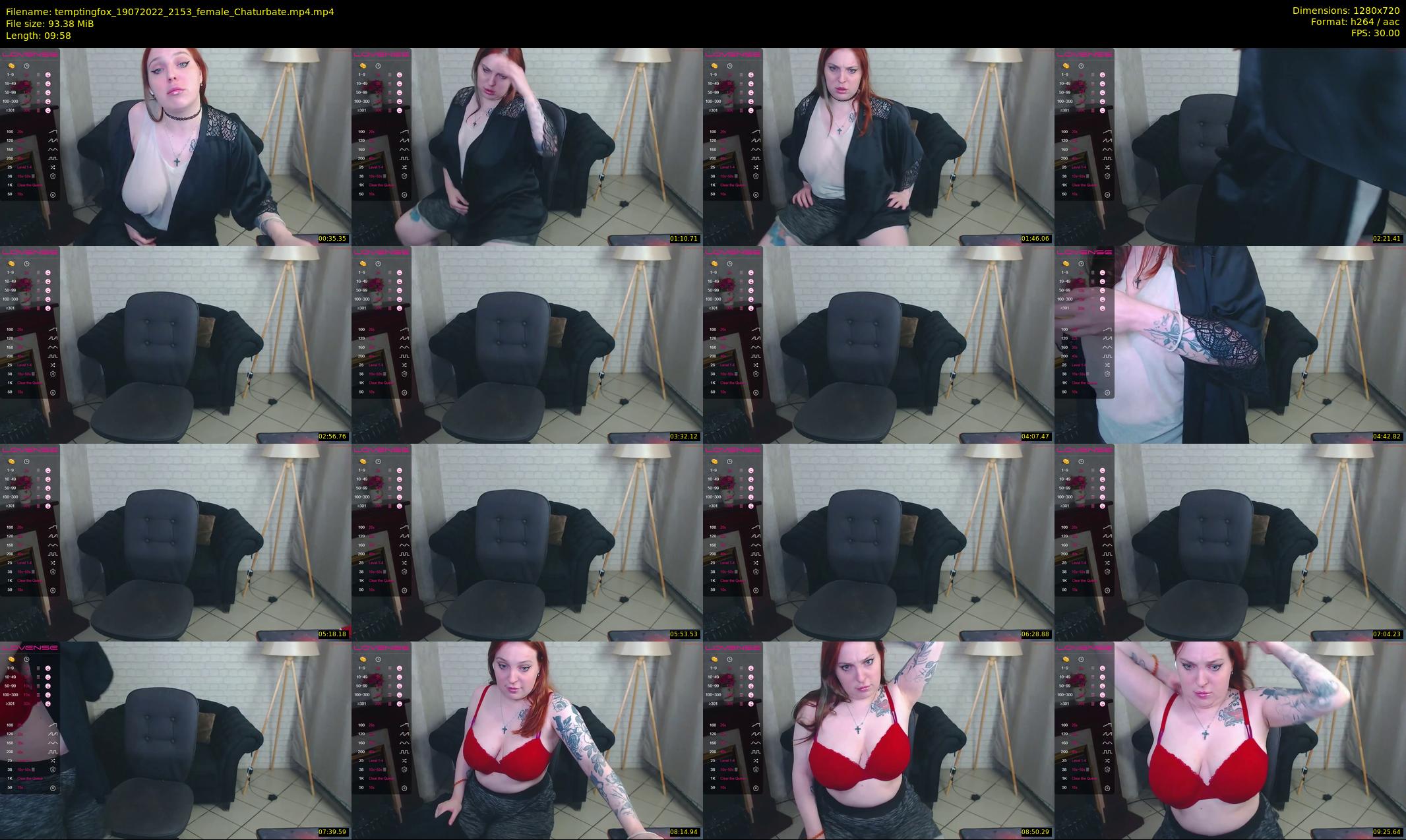 temptingfox — 10 minute Chaturbate female cam show recording, 720p, Jul 19, 2022