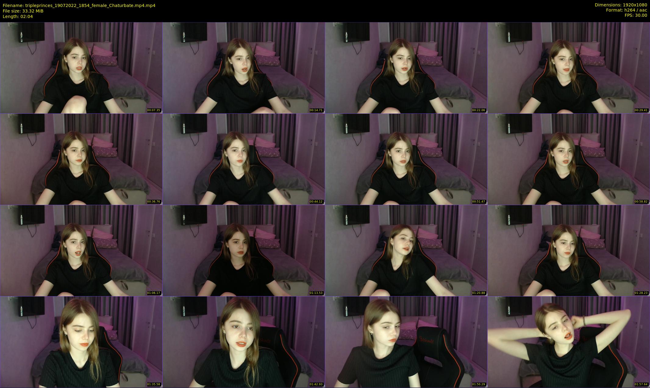 tripleprinces — 3 minute Chaturbate female cam show recording, 1080p, Jul 19, 2022