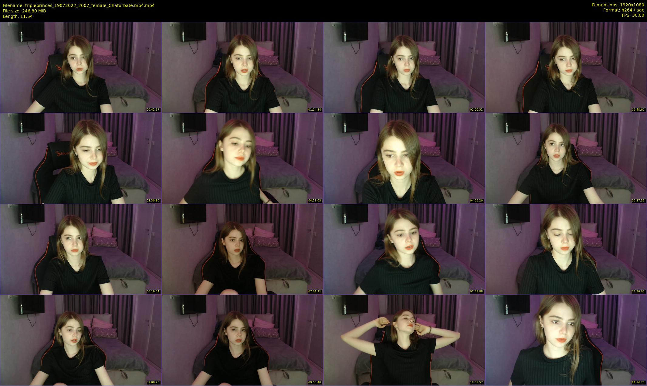 tripleprinces — 12 minute Chaturbate female cam show recording, 1080p, Jul 19, 2022