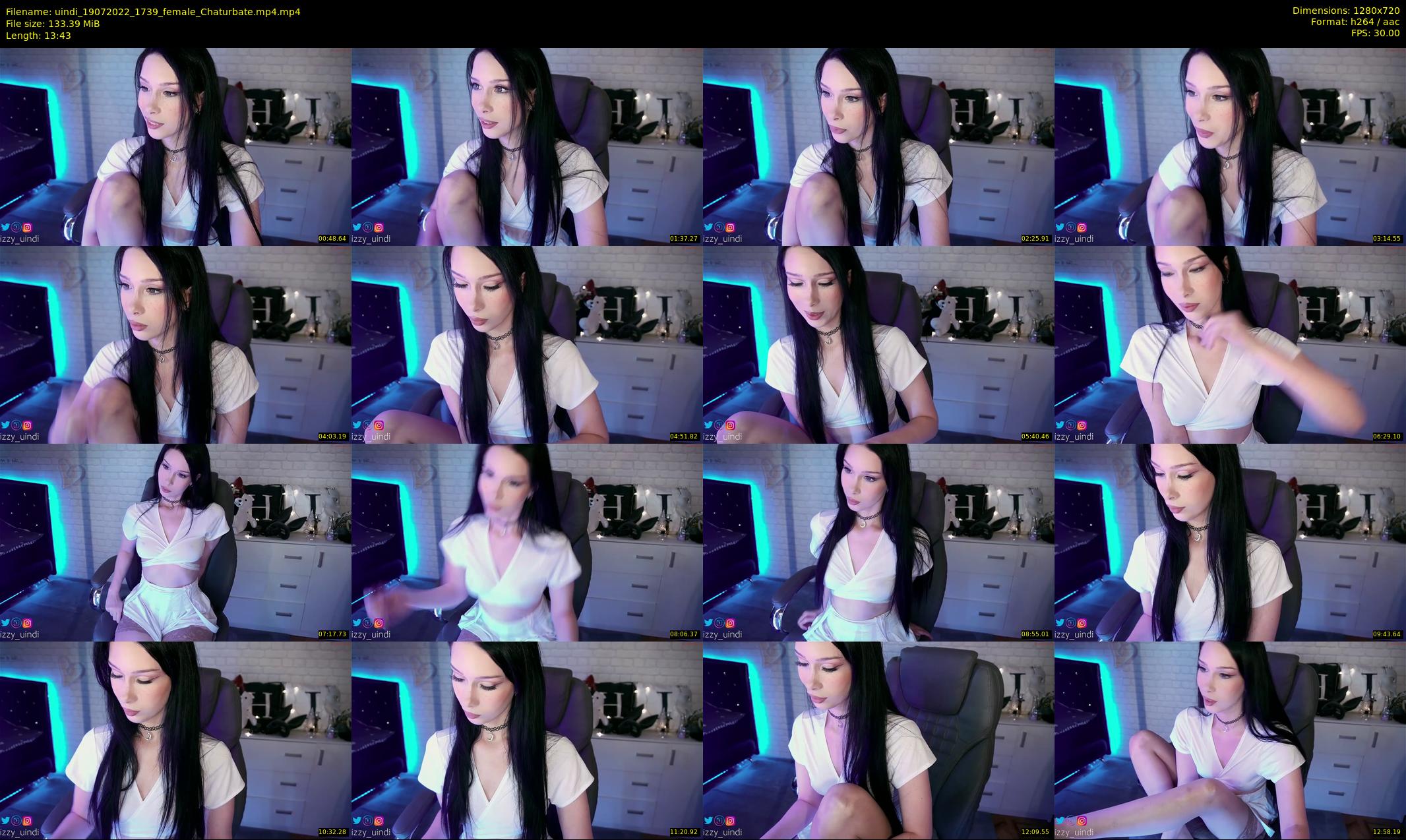 uindi — 14 minute Chaturbate female cam show recording, 720p, Jul 19, 2022