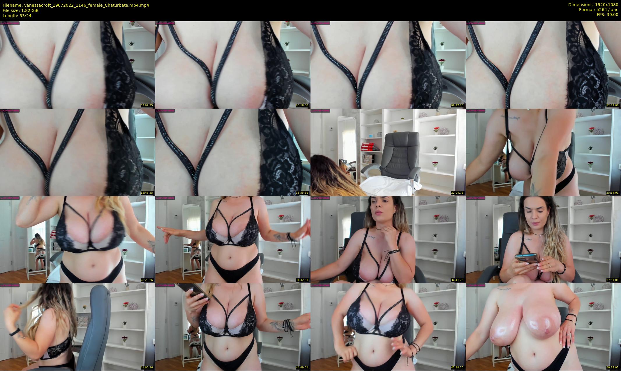 vanessacroft — 54 minute Chaturbate female cam show recording, 1080p, Jul 19, 2022