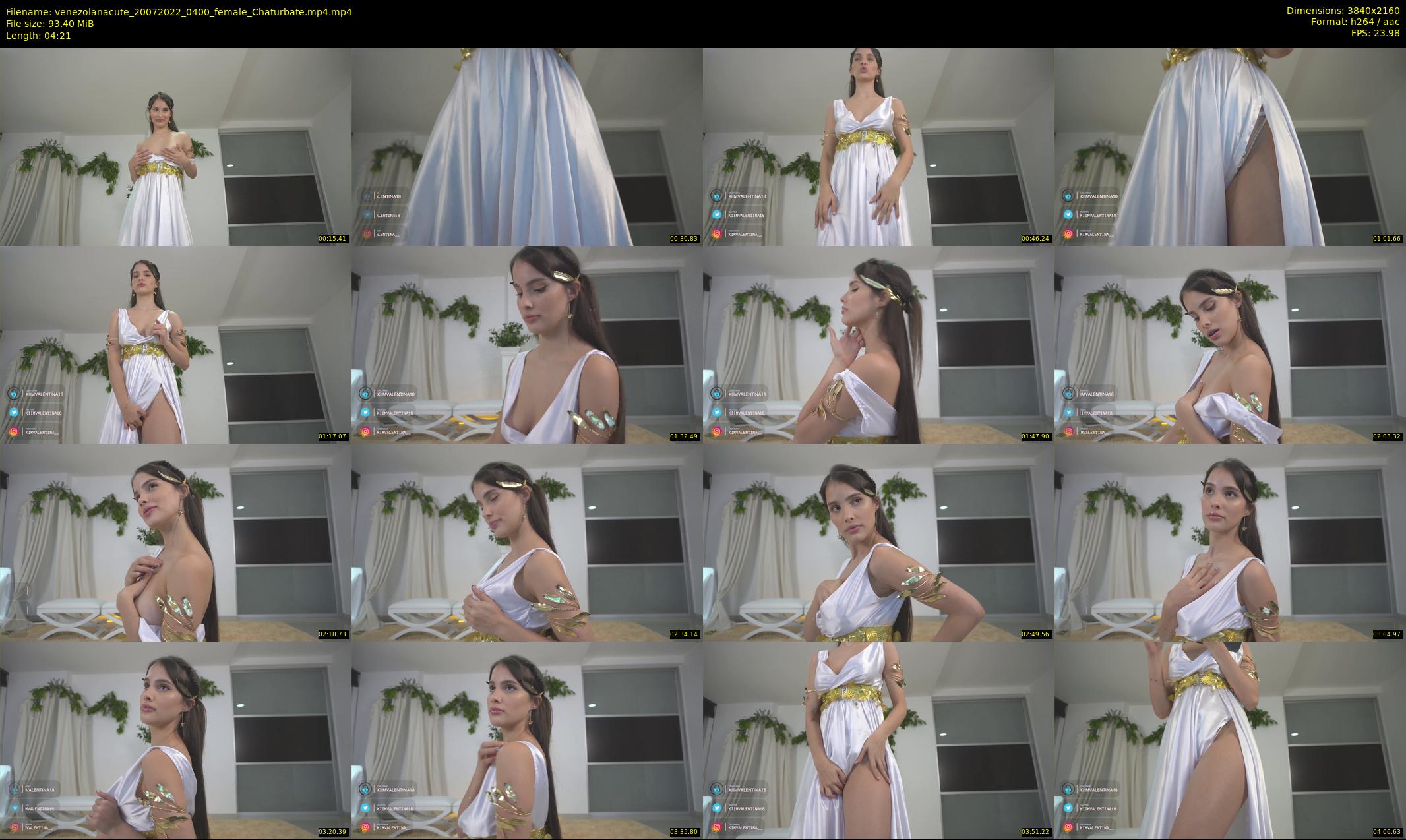 venezolanacute — 5 minute Chaturbate female cam show recording, 4K, Jul 20, 2022