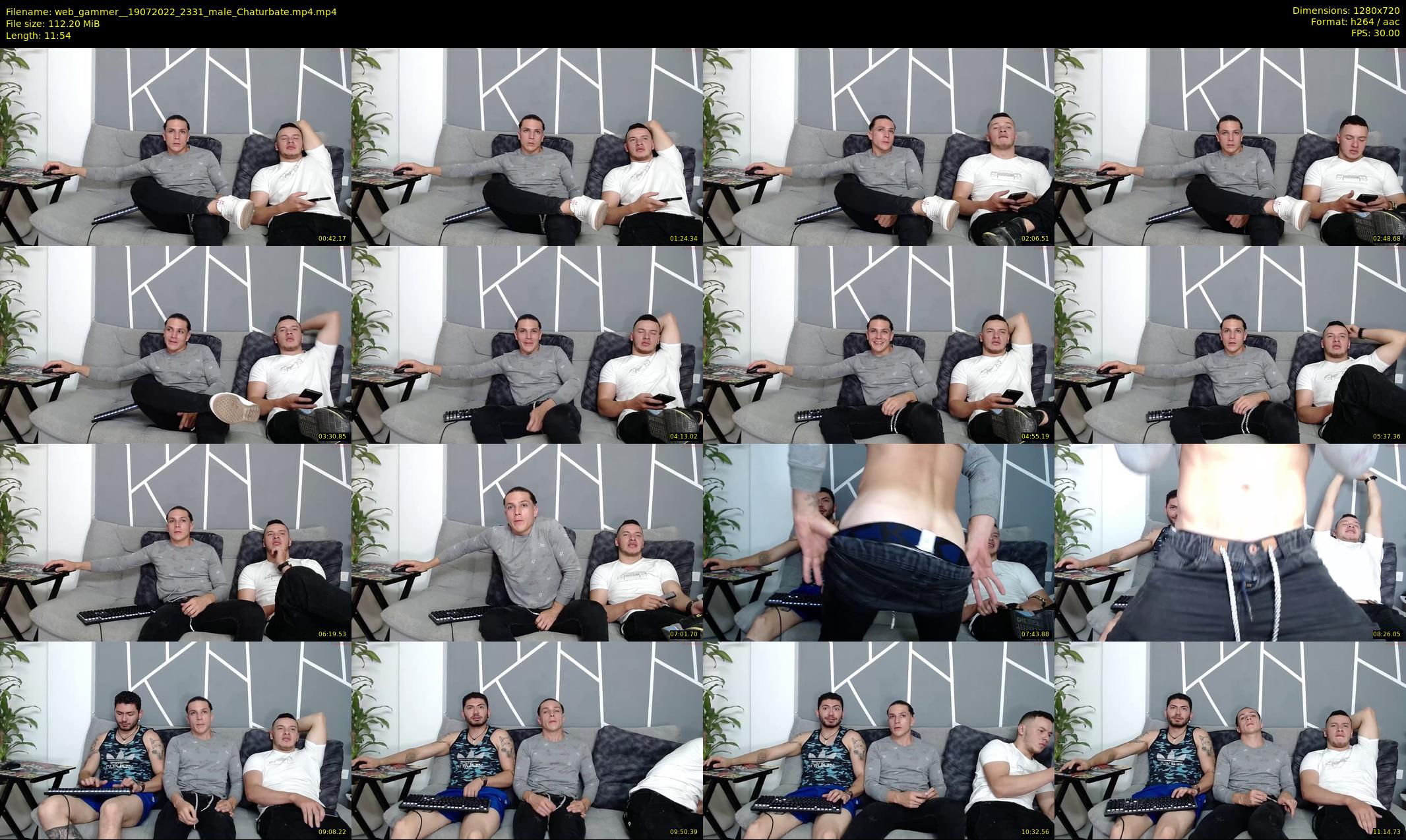 web_gammer_ — 12 minute Chaturbate male cam show recording, 720p, Jul 19, 2022