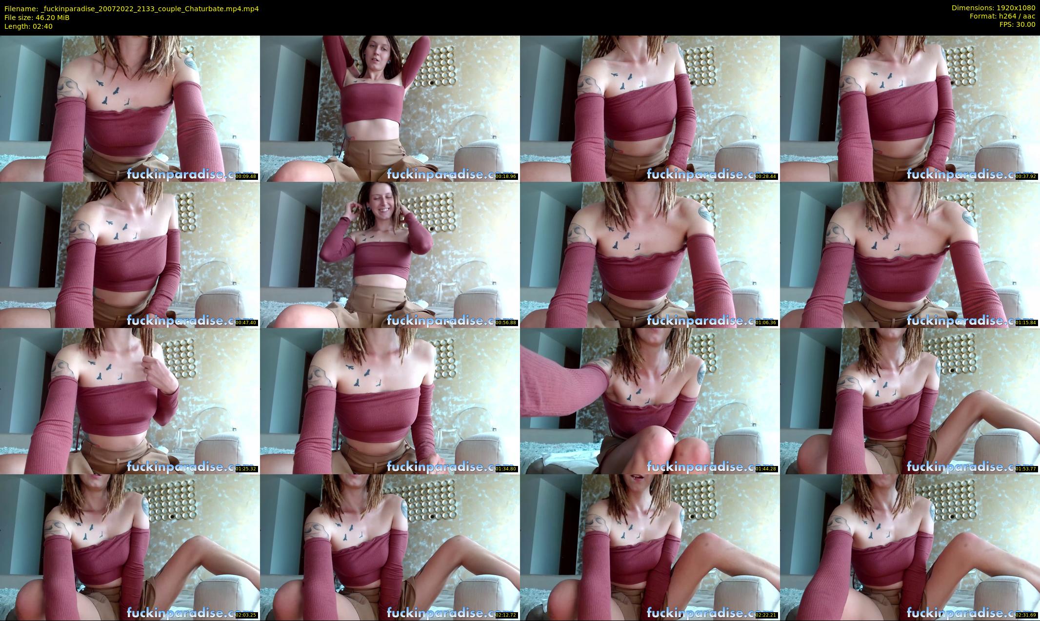 _fuckinparadise — 3 minute Chaturbate couple cam show recording, 1080p, Jul 20, 2022
