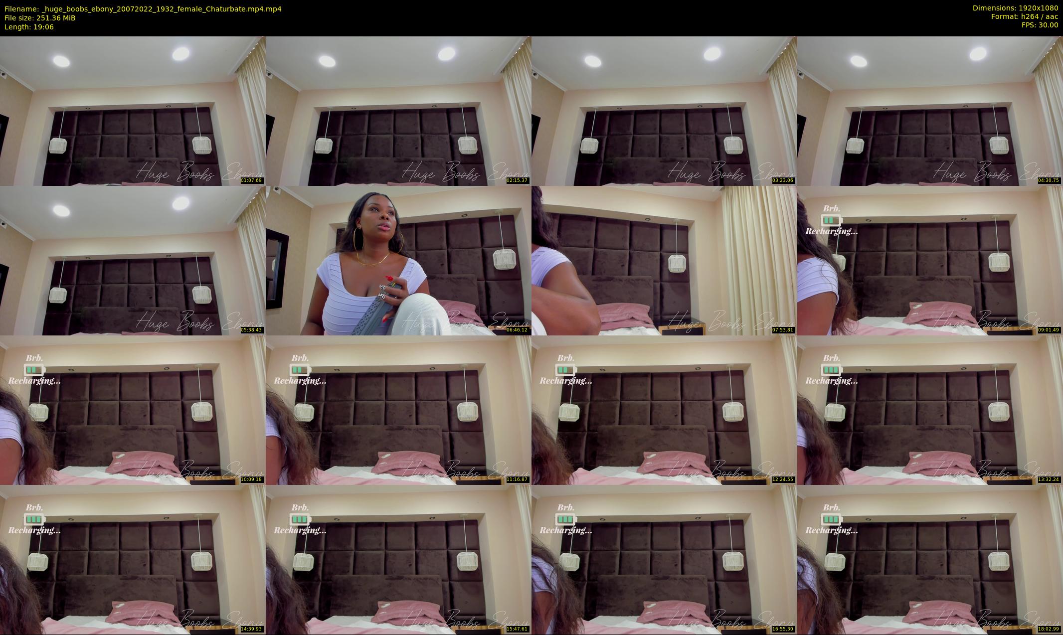 _huge_boobs_ebony — 20 minute Chaturbate female cam show recording, 1080p, Jul 20, 2022