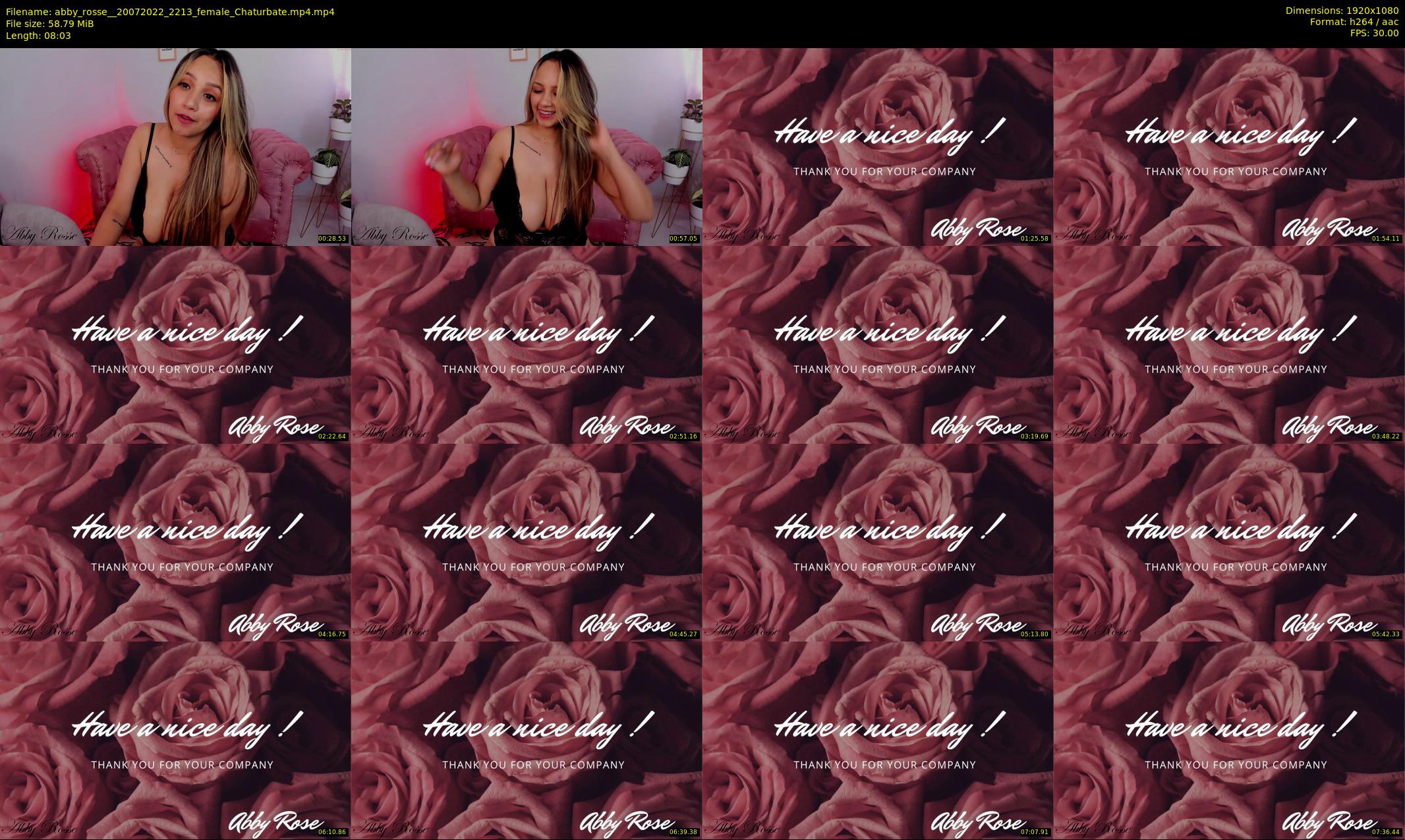 abby_rosse_ — 9 minute Chaturbate female cam show recording, 1080p, Jul 20, 2022