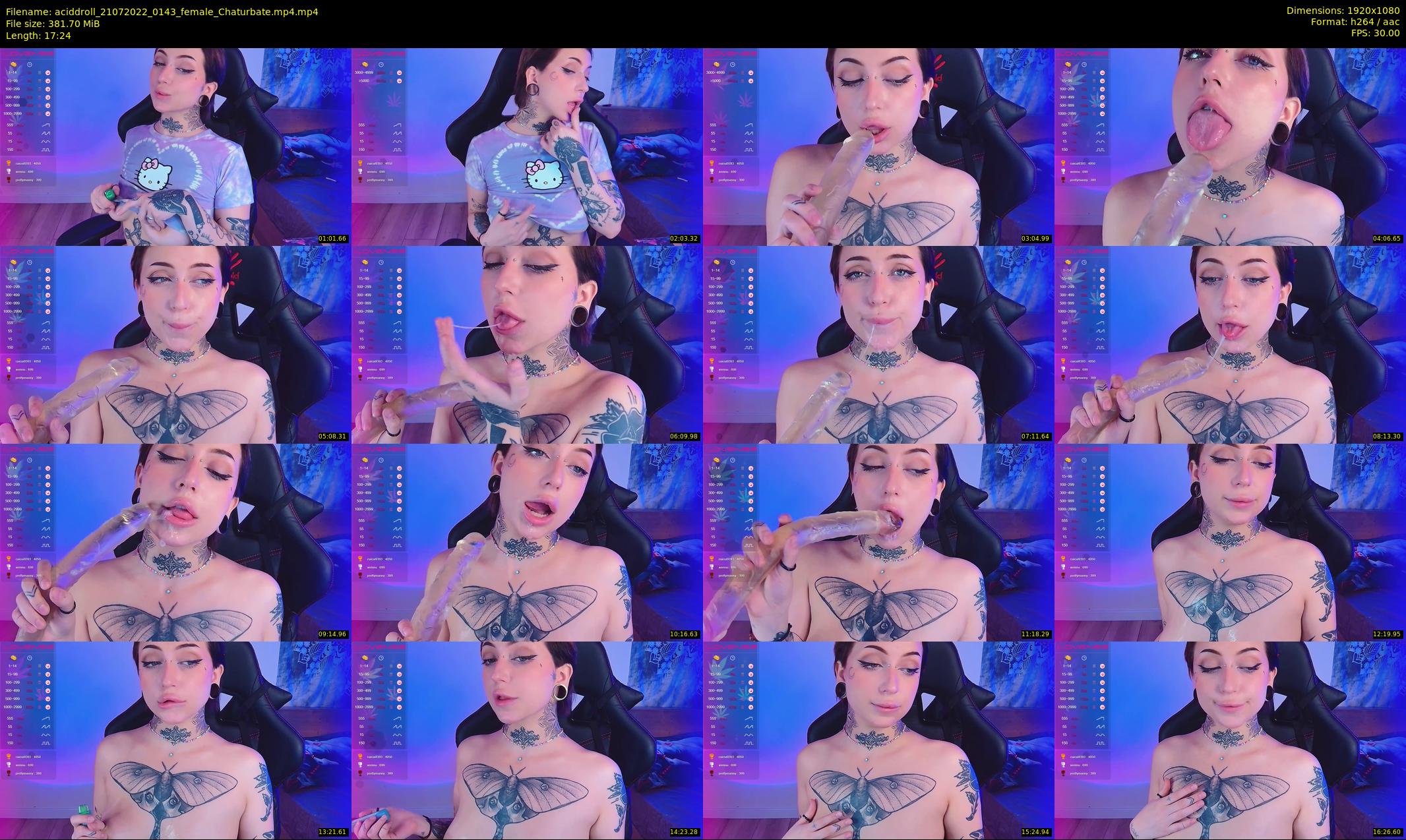 aciddroll — 18 minute Chaturbate female cam show recording, 1080p, Jul 21, 2022