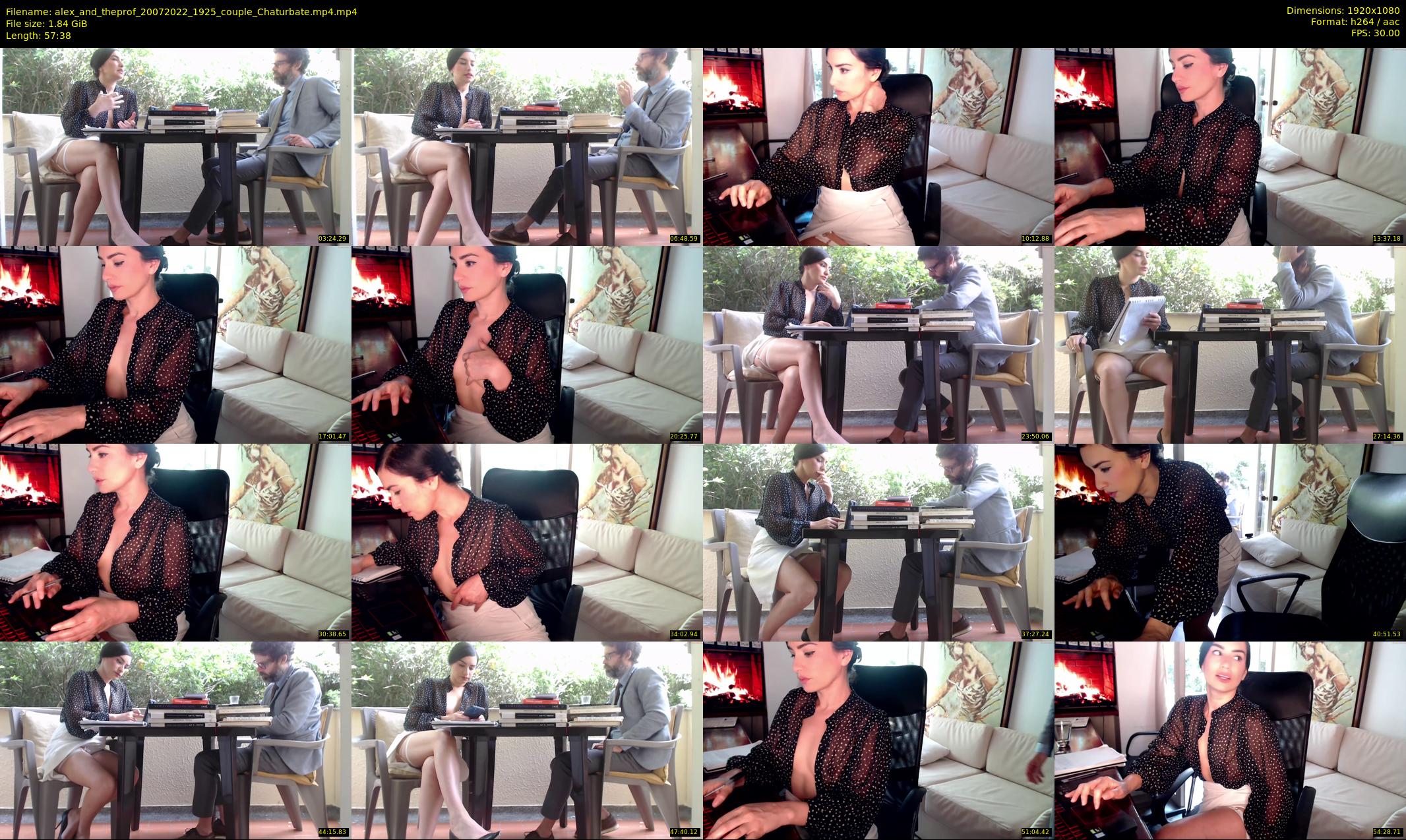 alex_and_theprof — 58 minute Chaturbate couple cam show recording, 1080p, Jul 20, 2022