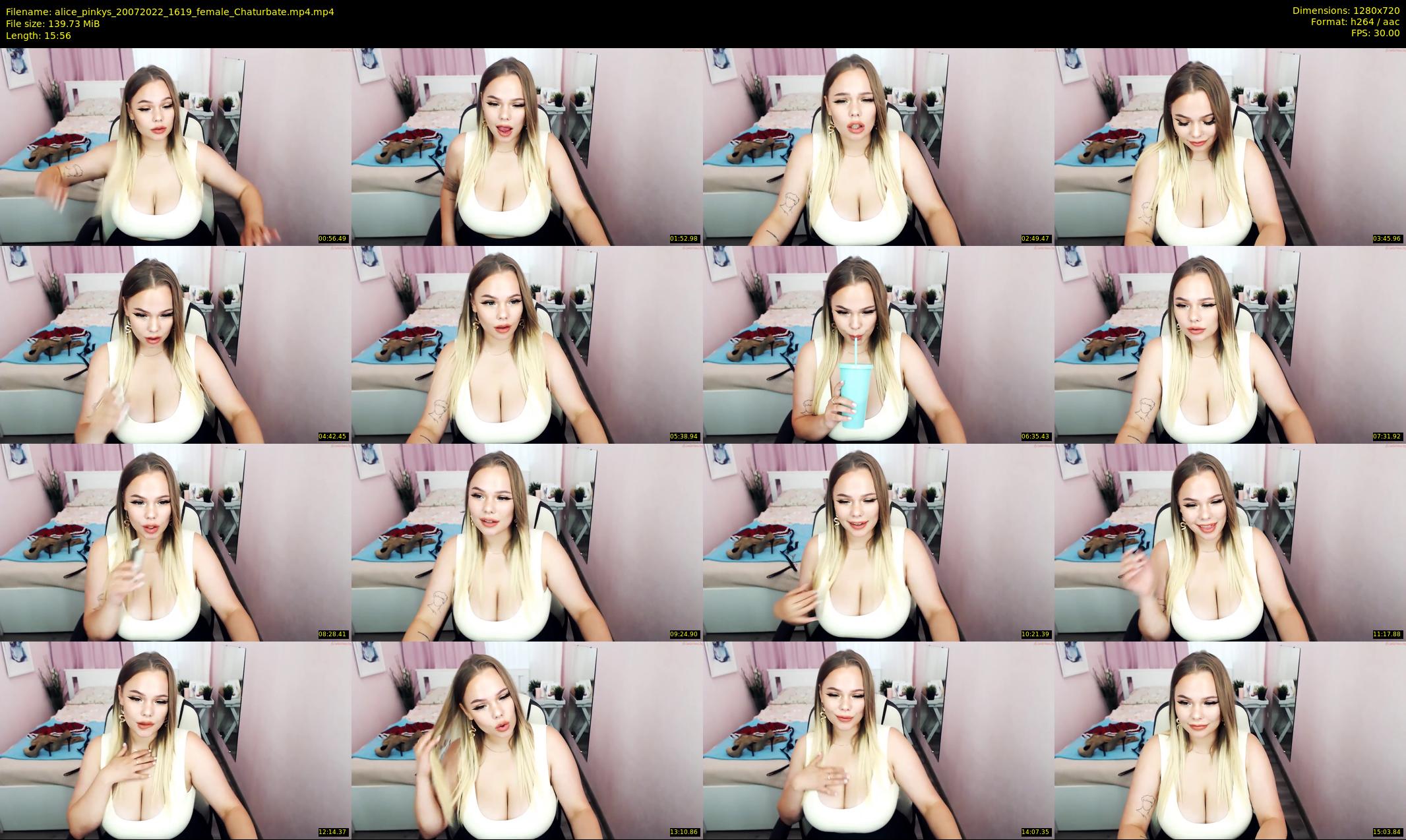 alice_pinkys — 16 minute Chaturbate female cam show recording, 720p, Jul 20, 2022