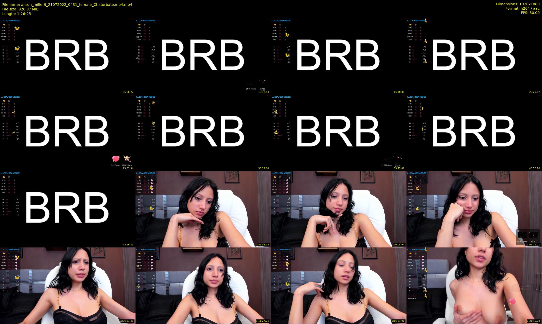 alison_miller9 — 87 minute Chaturbate female cam show recording, 1080p, Jul 21, 2022