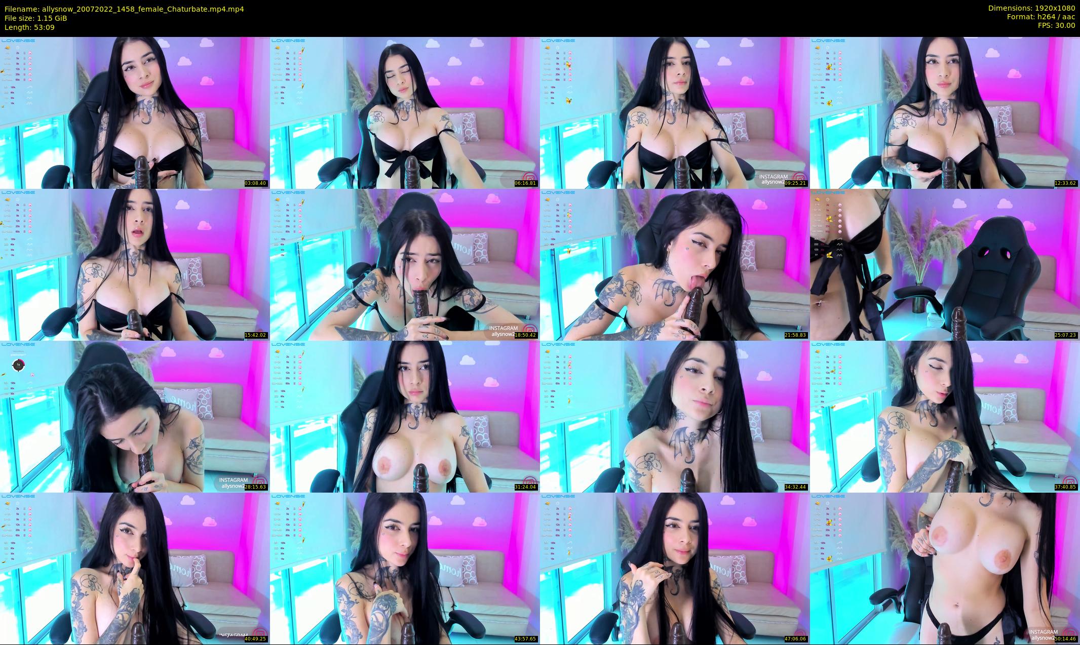 allysnow — 54 minute Chaturbate female cam show recording, 1080p, Jul 20, 2022
