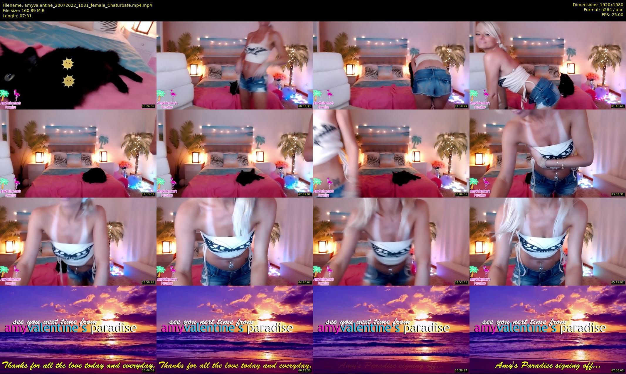 amyvalentine — 8 minute Chaturbate female cam show recording, 1080p, Jul 20, 2022