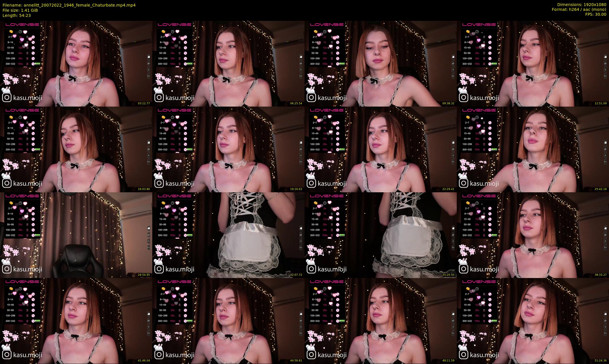 annelitt — 55 minute Chaturbate female cam show recording, 1080p, Jul 20, 2022