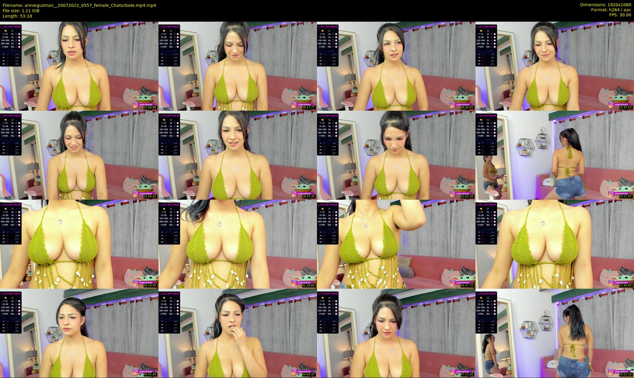 annieguzman_ — 54 minute Chaturbate female cam show recording, 1080p, Jul 20, 2022
