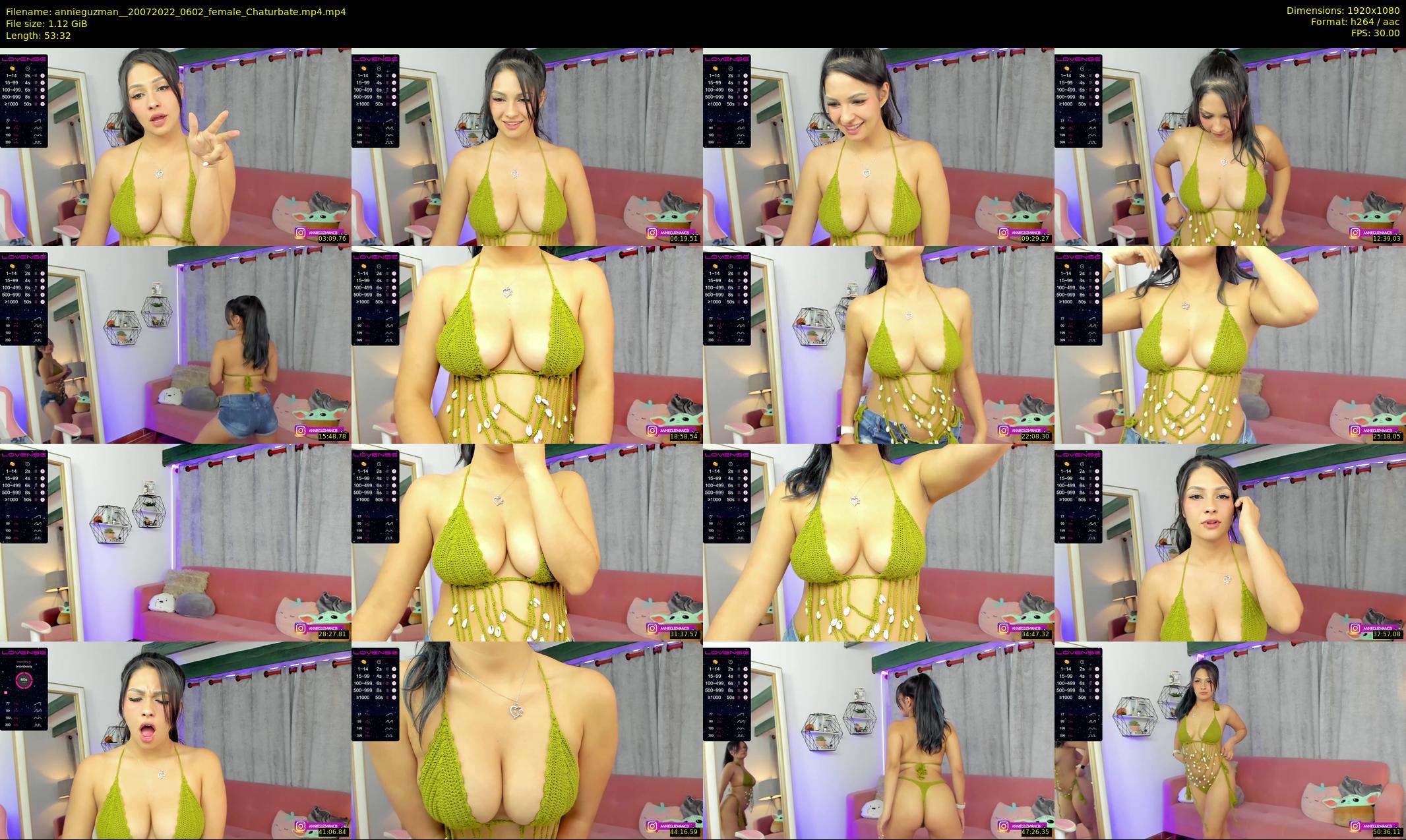 annieguzman_ — 54 minute Chaturbate female cam show recording, 1080p, Jul 20, 2022