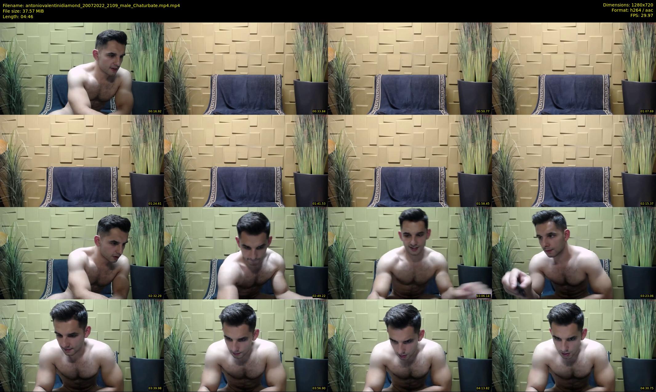 antoniovalentinidiamond — 5 minute Chaturbate male cam show recording, 720p, Jul 20, 2022