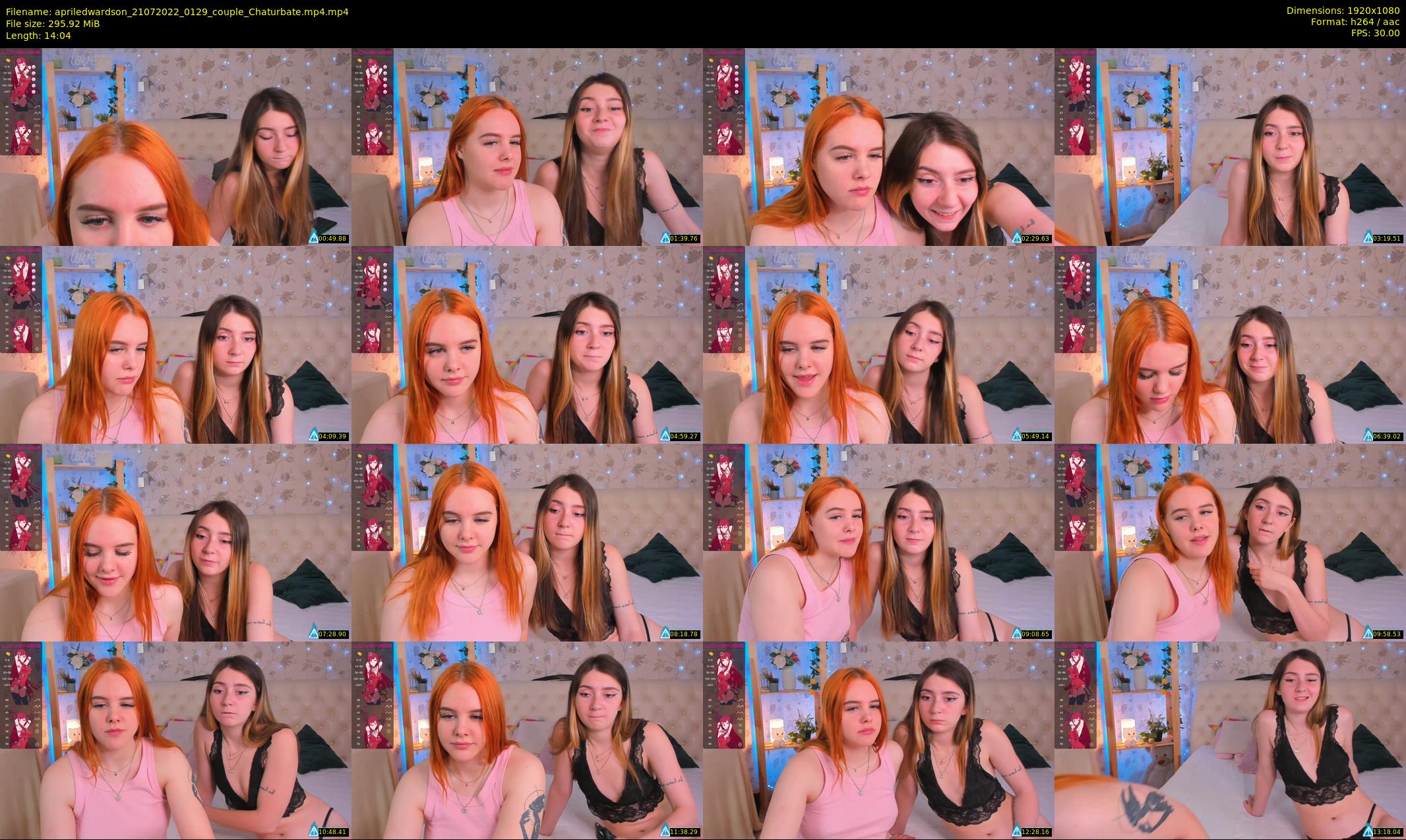 apriledwardson — 15 minute Chaturbate couple cam show recording, 1080p, Jul 21, 2022
