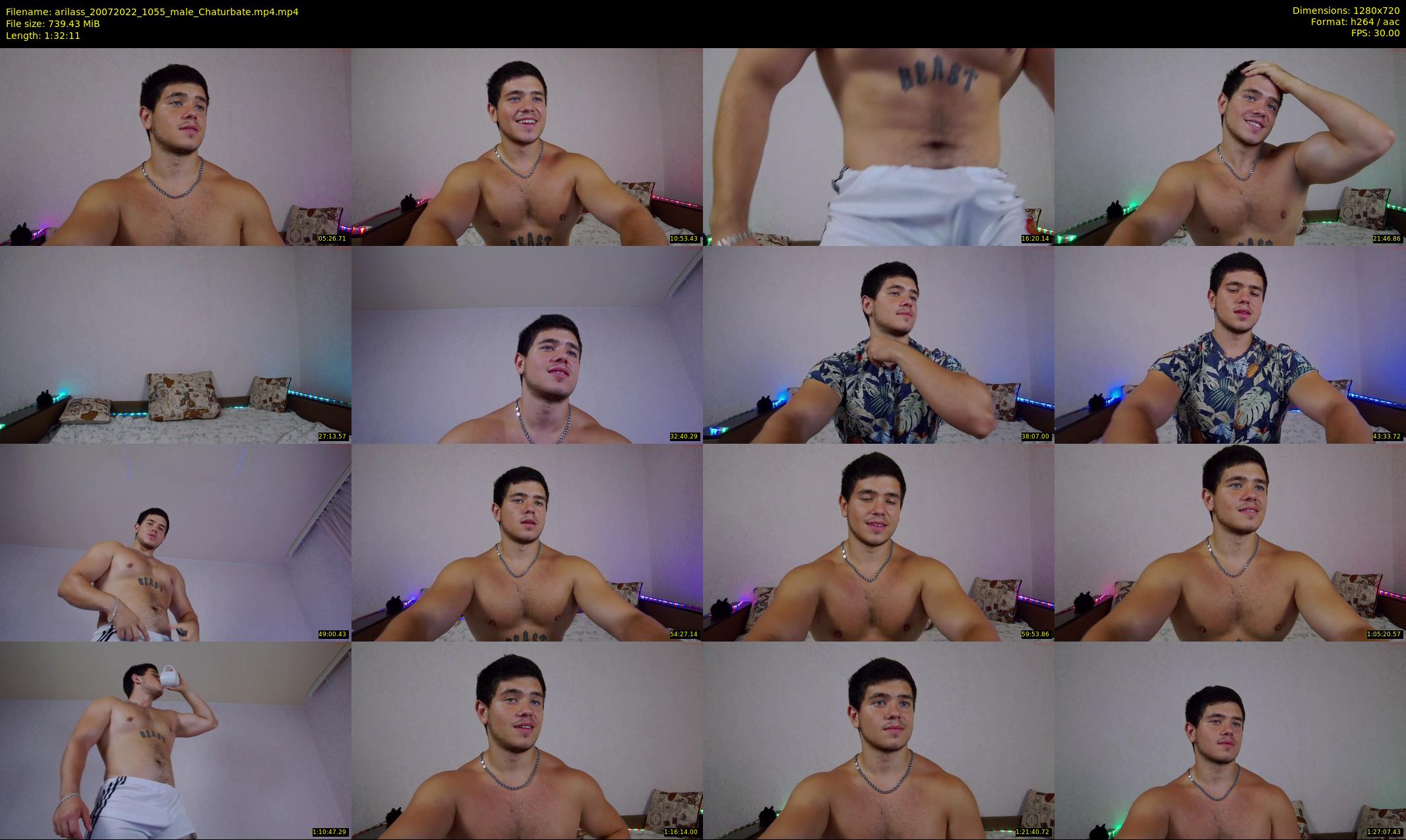 arilass — 93 minute Chaturbate male cam show recording, 720p, Jul 20, 2022
